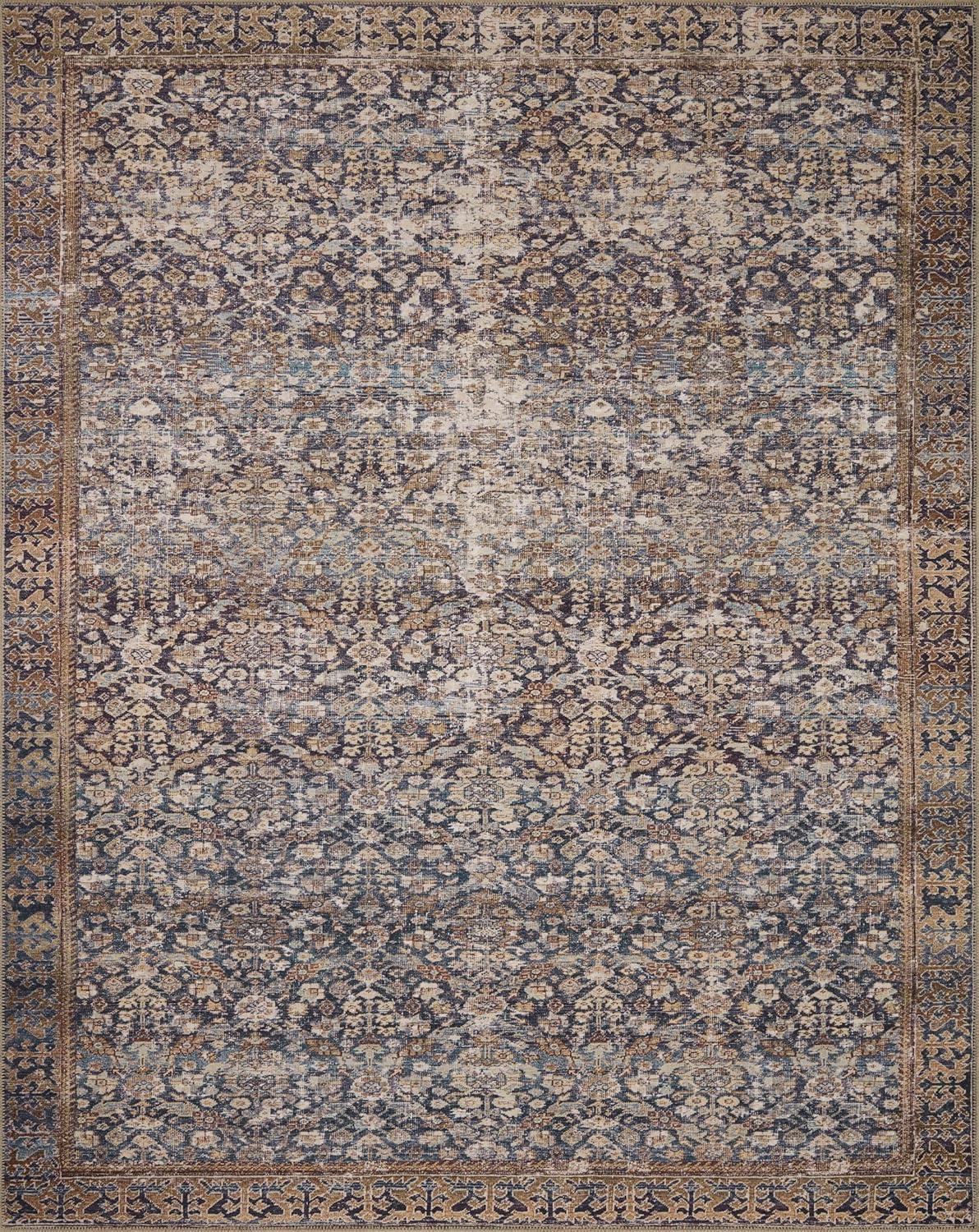 Amber Lewis x Loloi Georgie Denim / Spice Area Rug