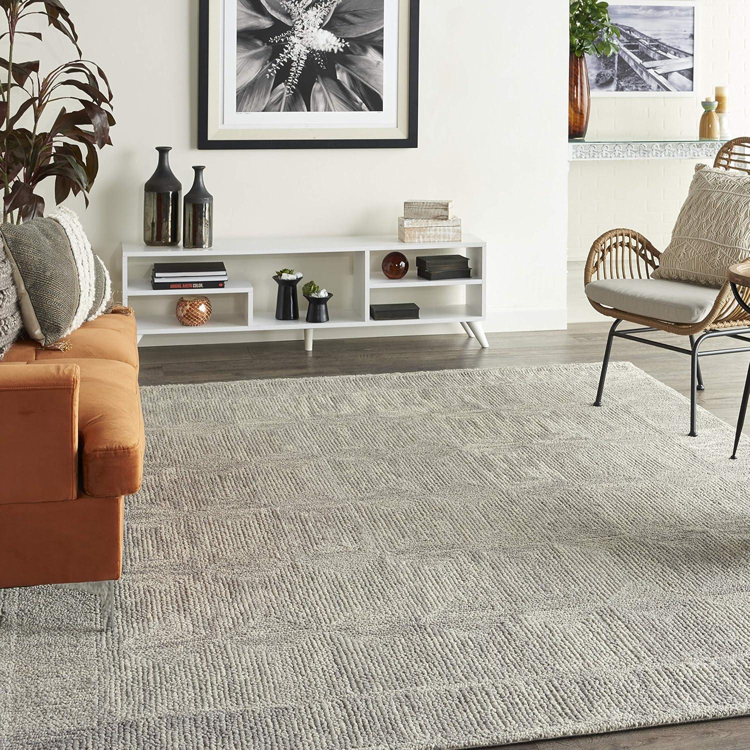 Nourison Vail Contemporary Indoor Area Rug Grey 8'3" x 11'6"