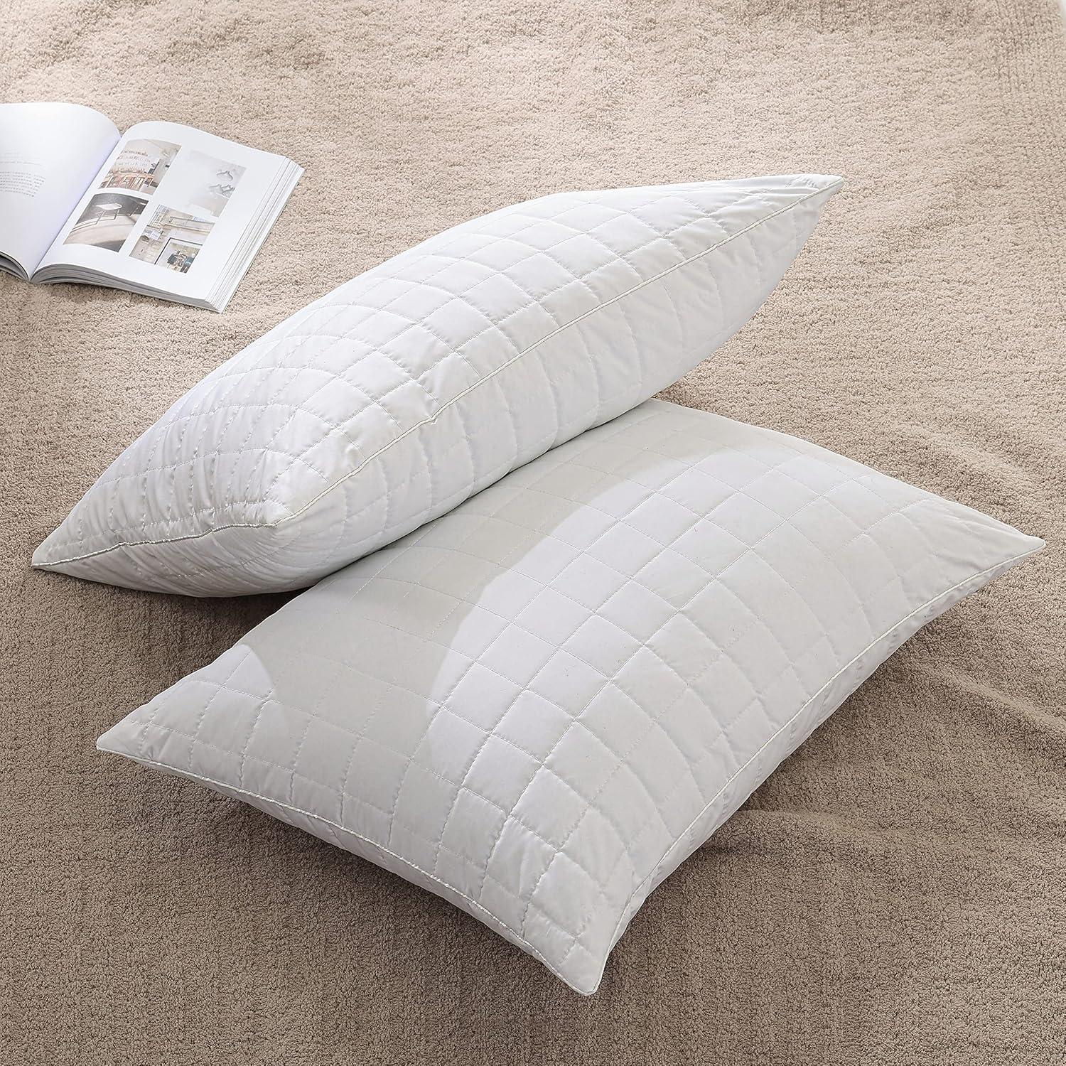 Blue Ridge Home Blue Ridge Activ Shredded Memory Foam Pillow With Quilted Zipper Cover - White Set of 2 - Jumbo