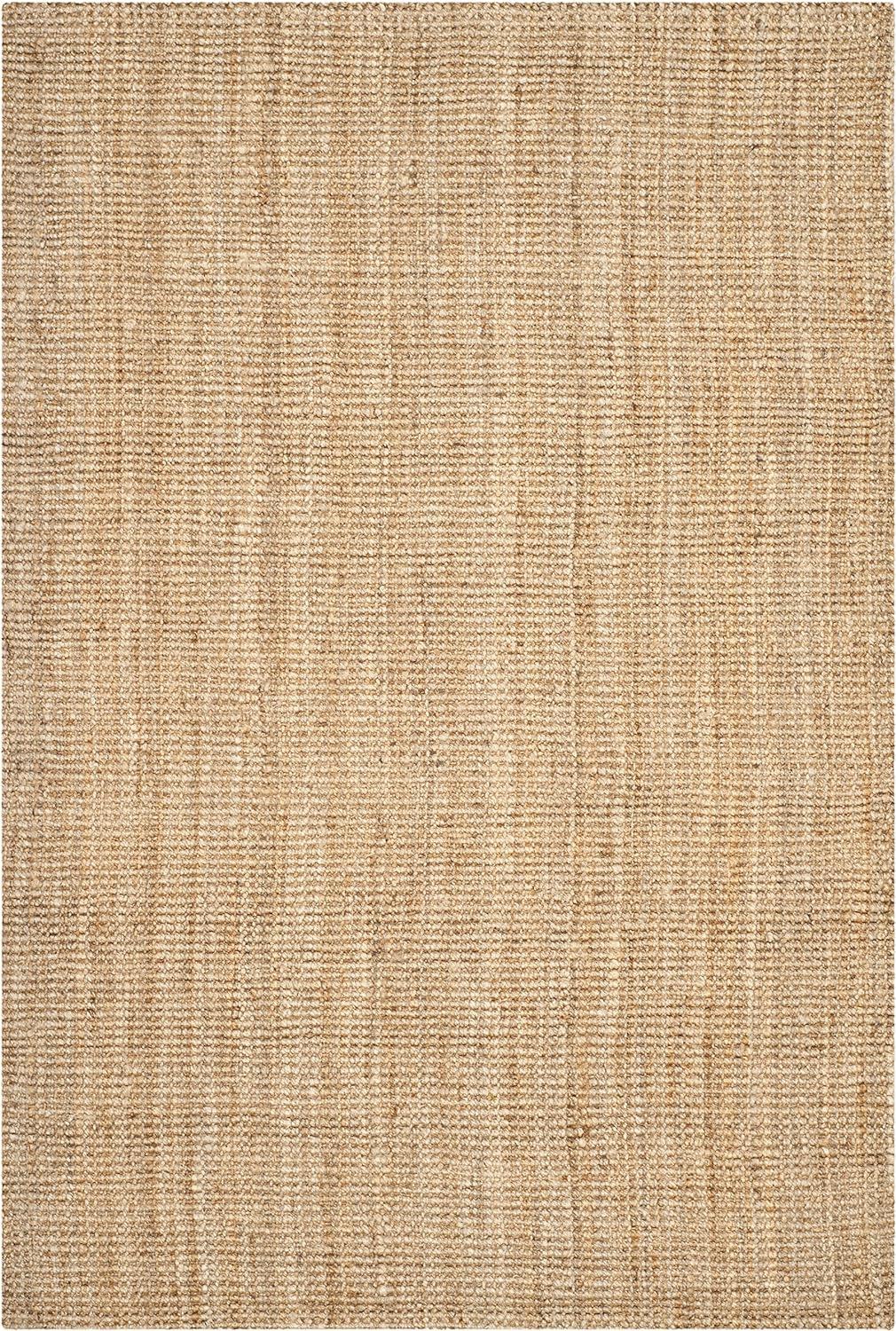 Handwoven Earthy Natural Jute 6' x 9' Rectangular Area Rug