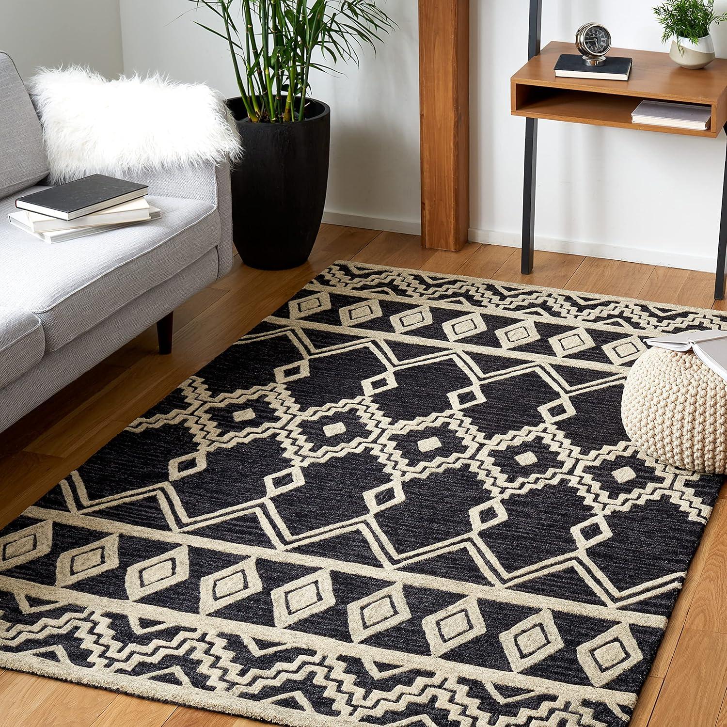 Abstract ABT851 Hand Tufted Area Rug  - Safavieh