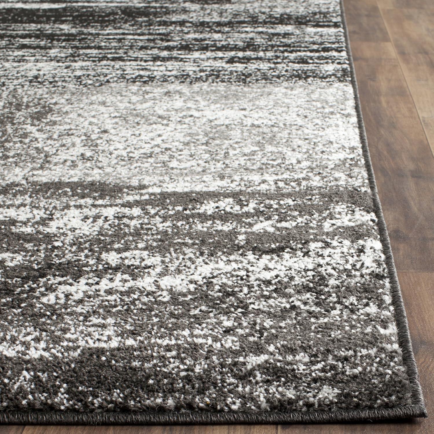 Adirondack ADR112 Machine Made Indoor Area Rug - Silver/Black - 9'x12' - Safavieh