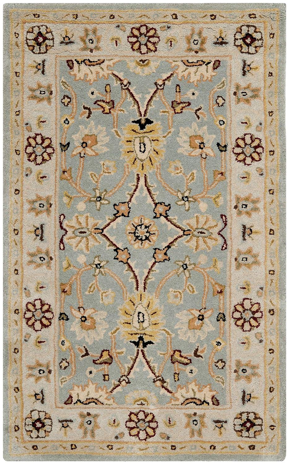 Antiquity AT249 Hand Tufted Area Rug - Light Blue/Ivory - 3'x5' - Safavieh.