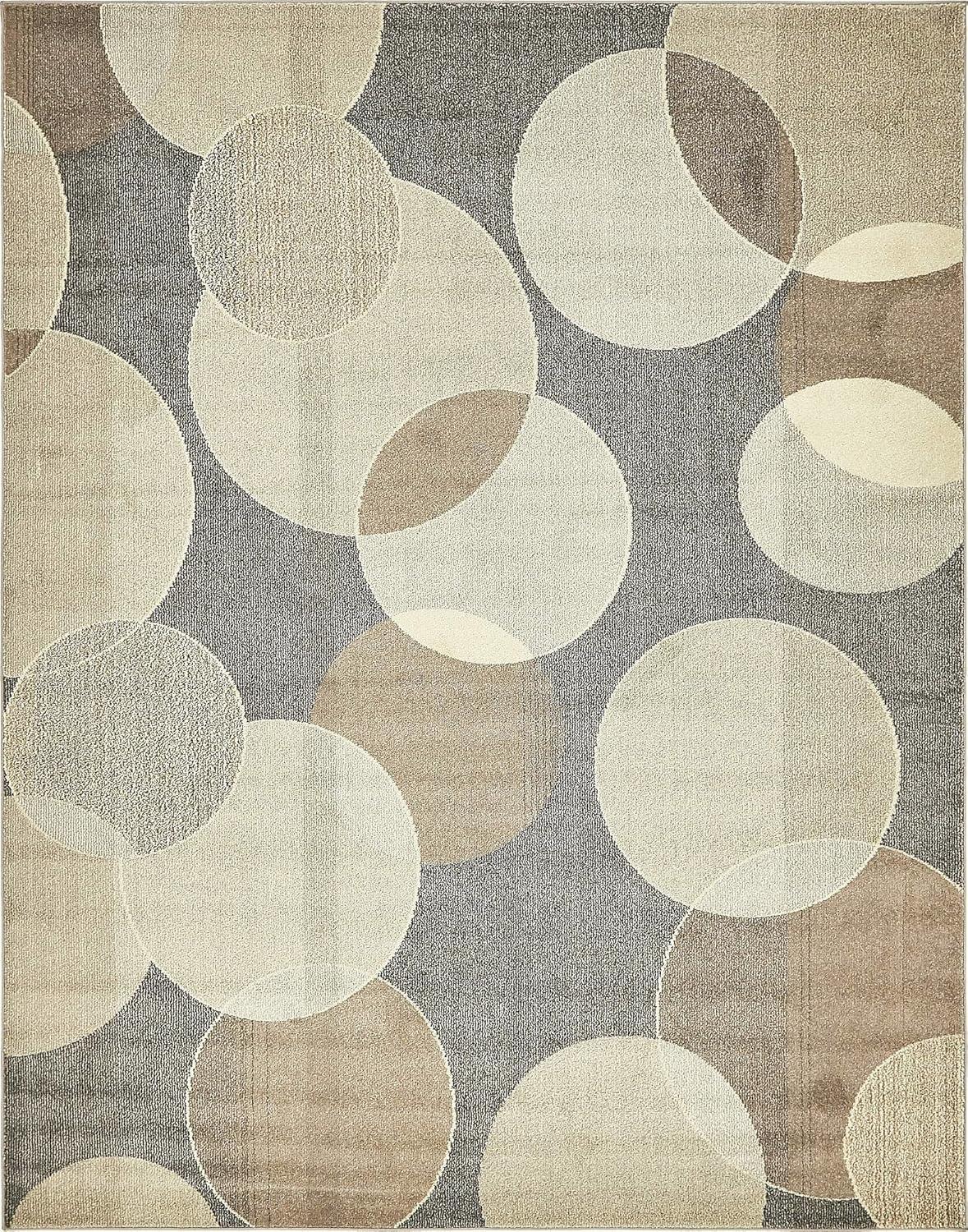 Unique Loom 8' 0 x 10' 0 Gray Chromatic Seaside Area Rug