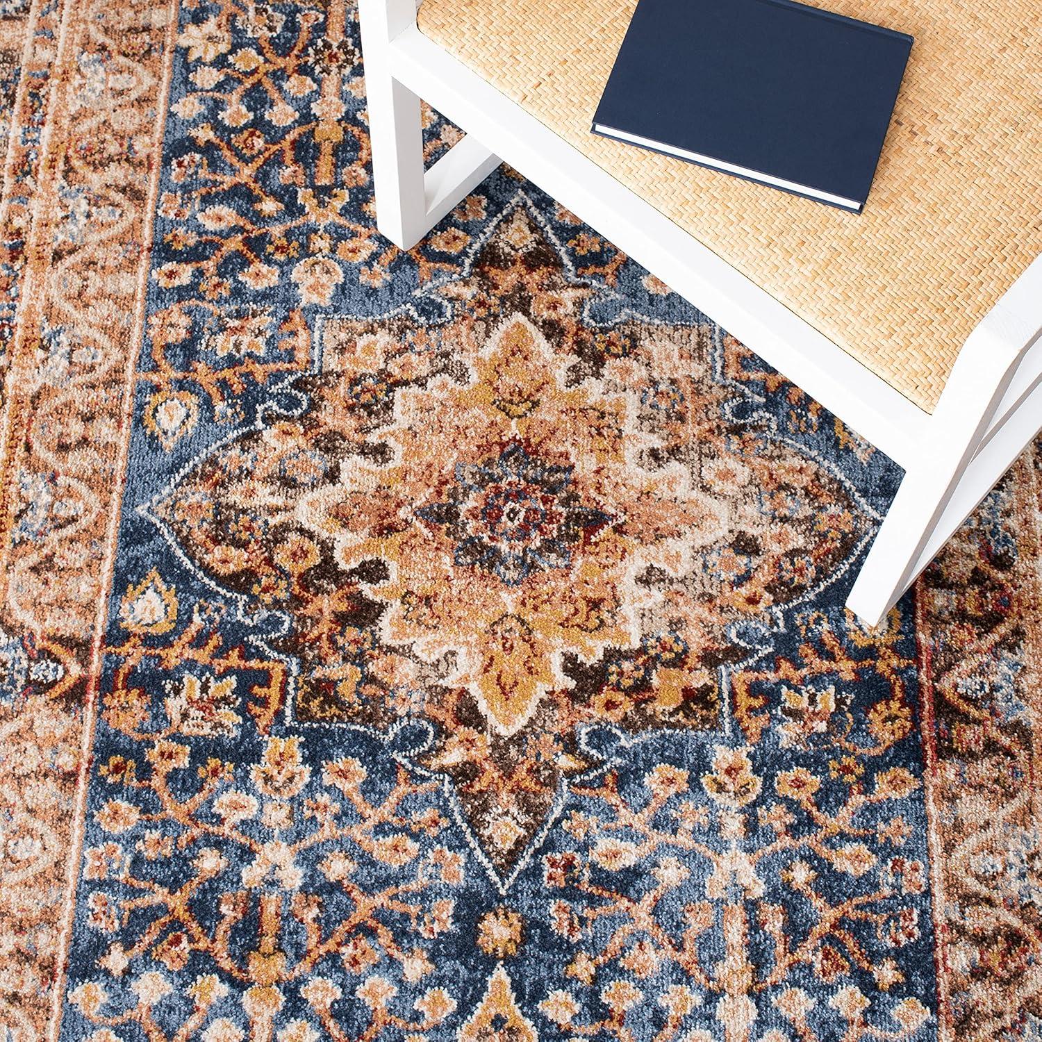 Bijar BIJ652 Power Loomed Area Rug - Brown/Rust - 3'x3' - Safavieh.