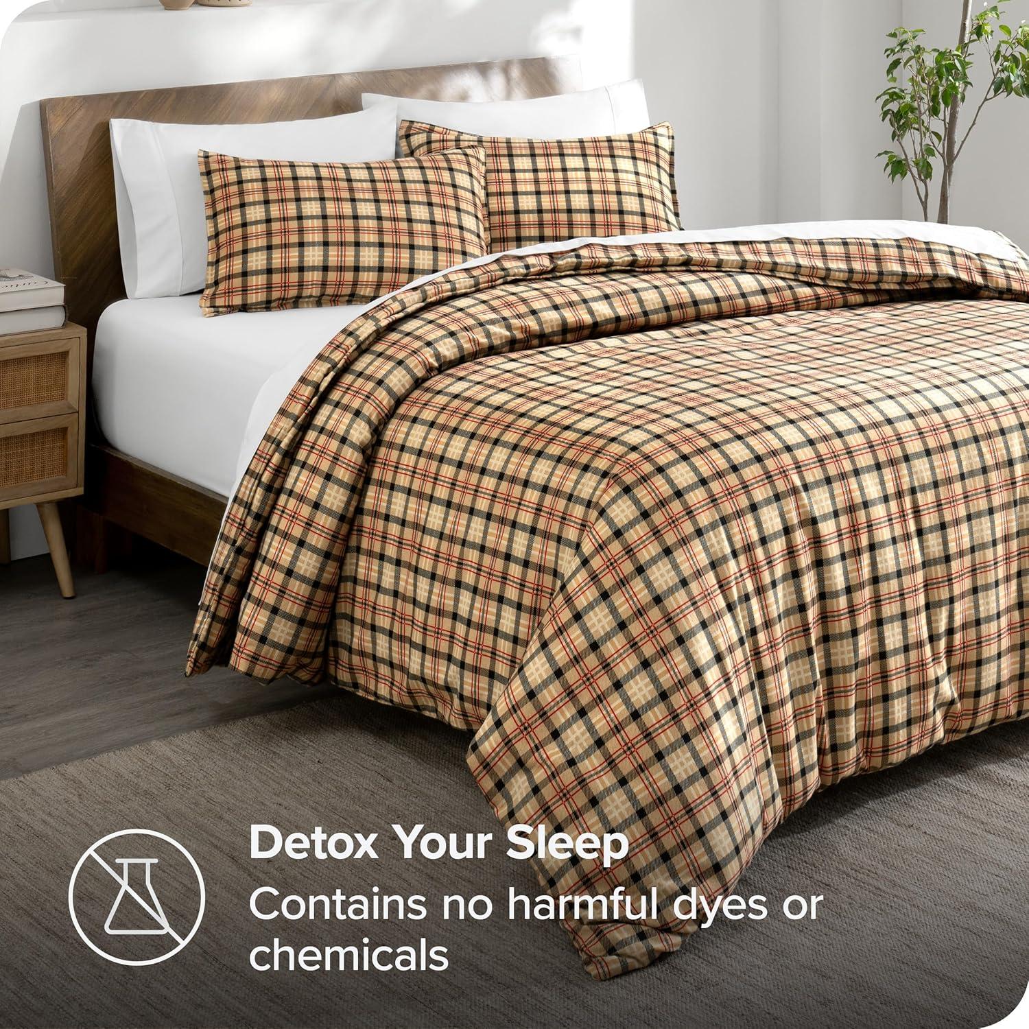 Flannel Duvet Cover and Sham Set