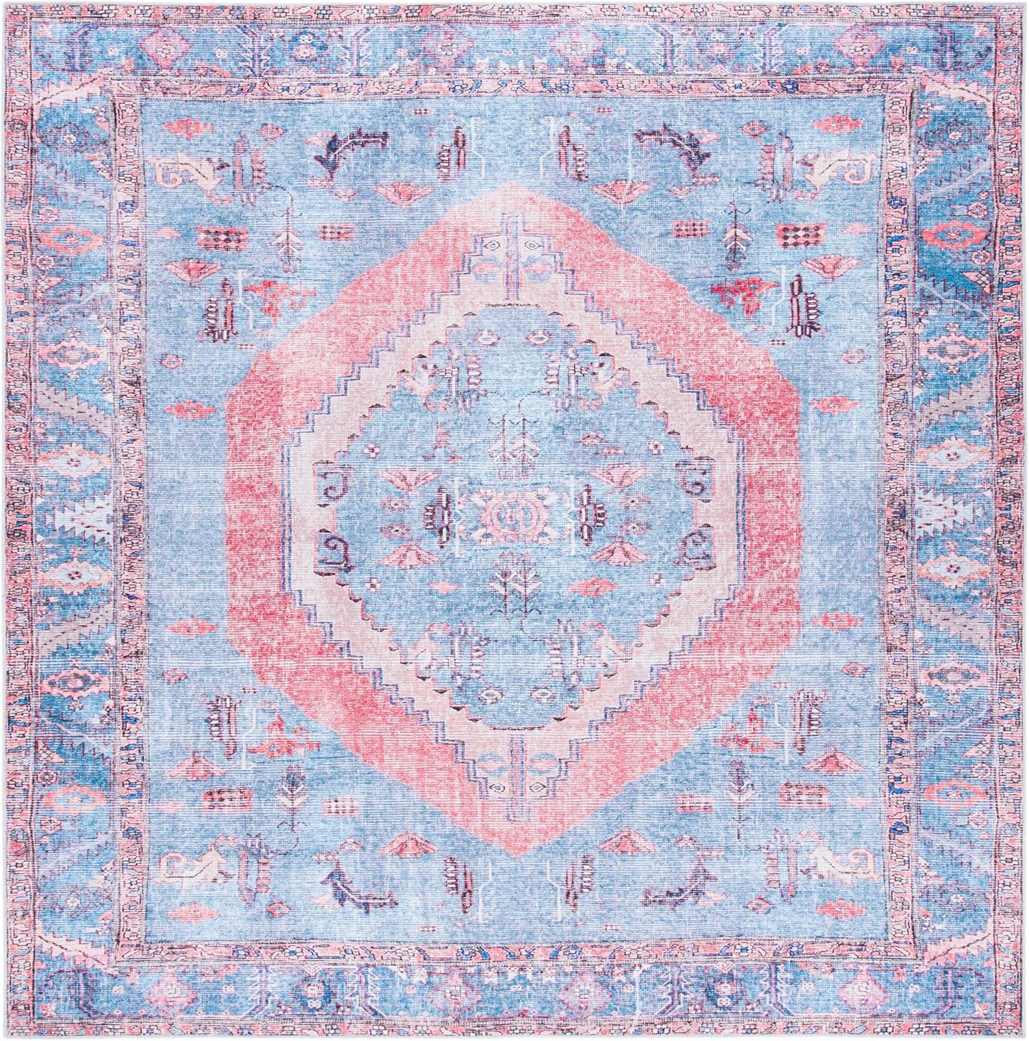 SAFAVIEH Serapi Collection SEP356J Light Blue / Beige Rug