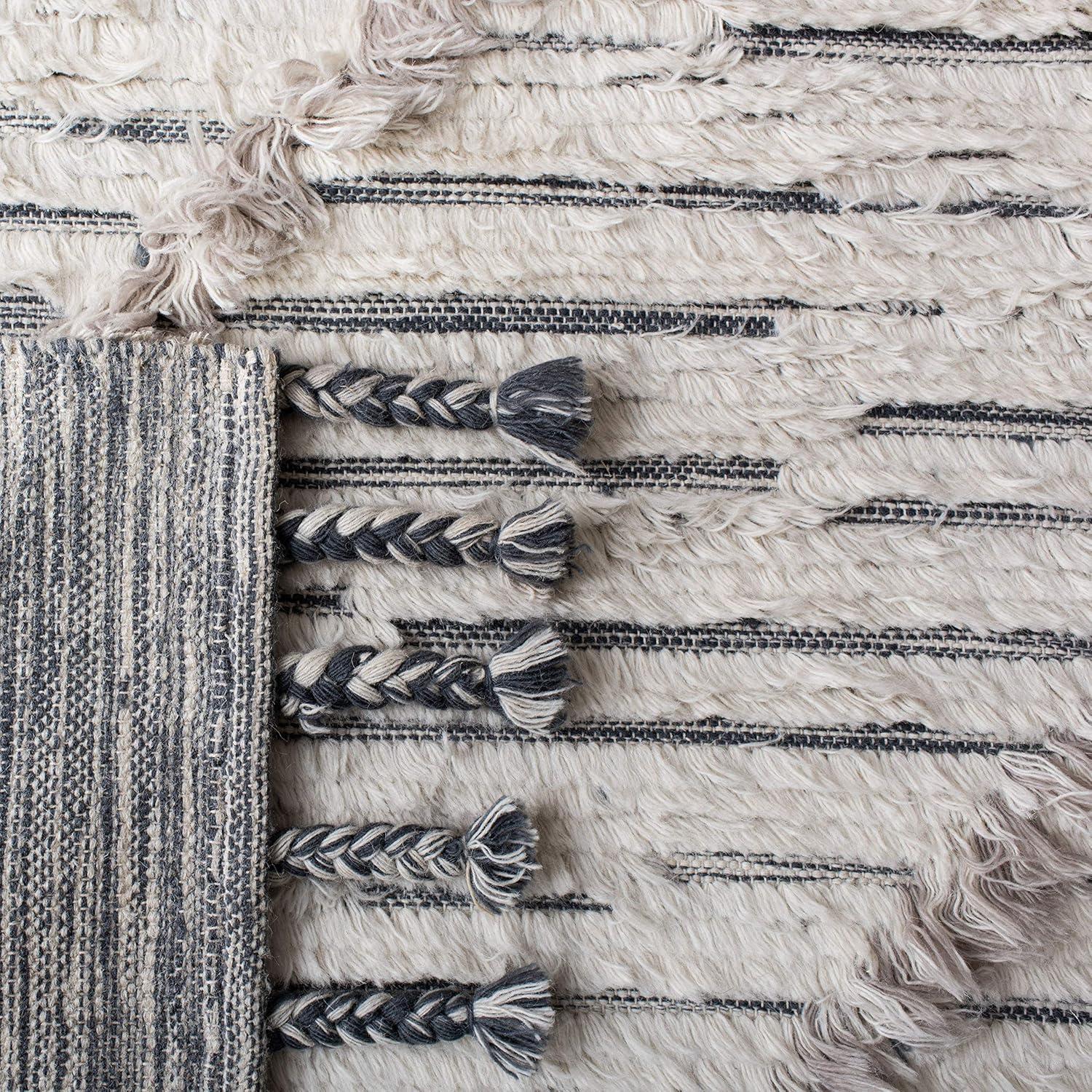 Kenya KNY953 Hand Woven Runner Rug - Ivory/Gray - 2'3"x8' - Safavieh.