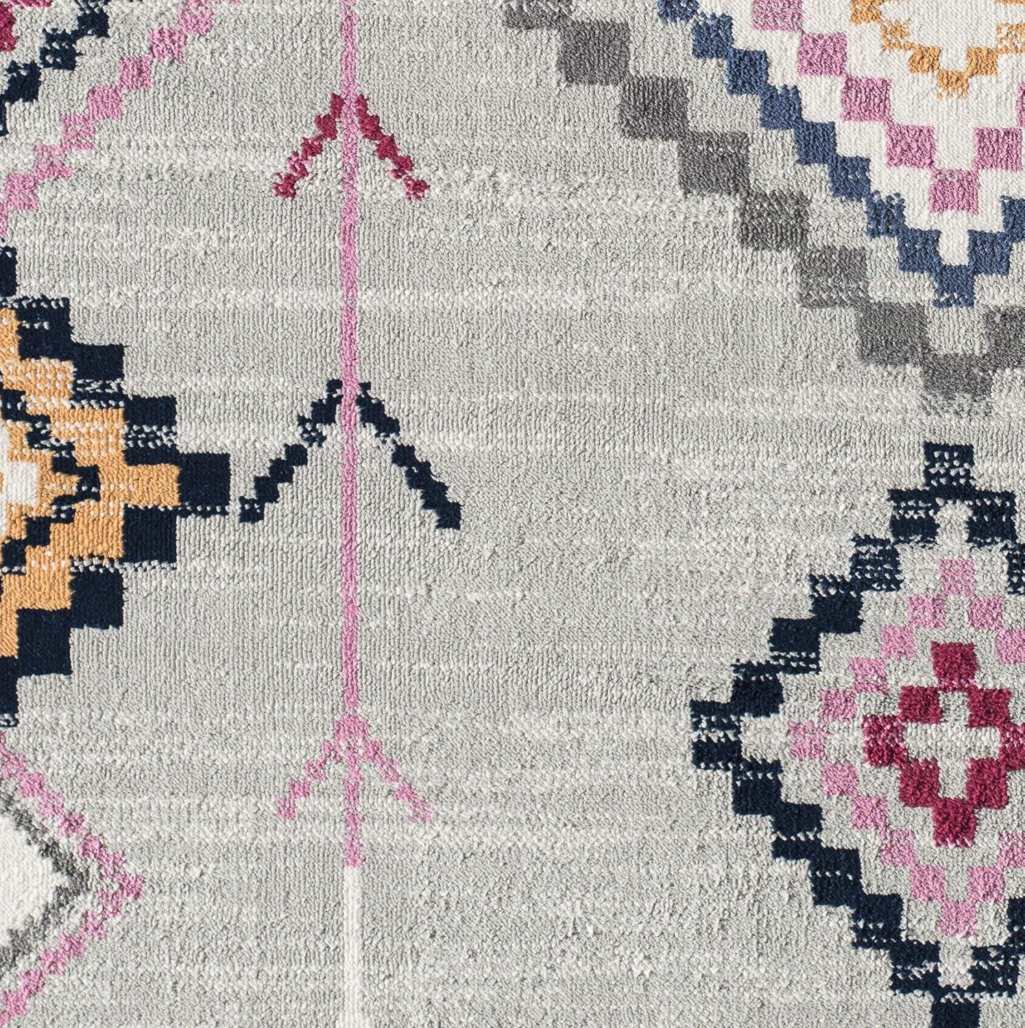 Rugs America Soleil BR15B Light Gray Area Rug for Dining Room Rug Neutral Rug Living Room Rug Kitchen, 5'3"x7'