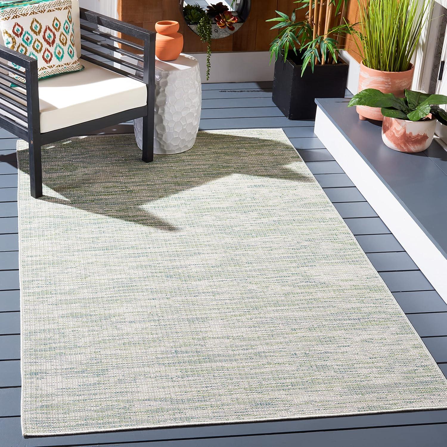 Hampton Green Square Wool and Synthetic Area Rug