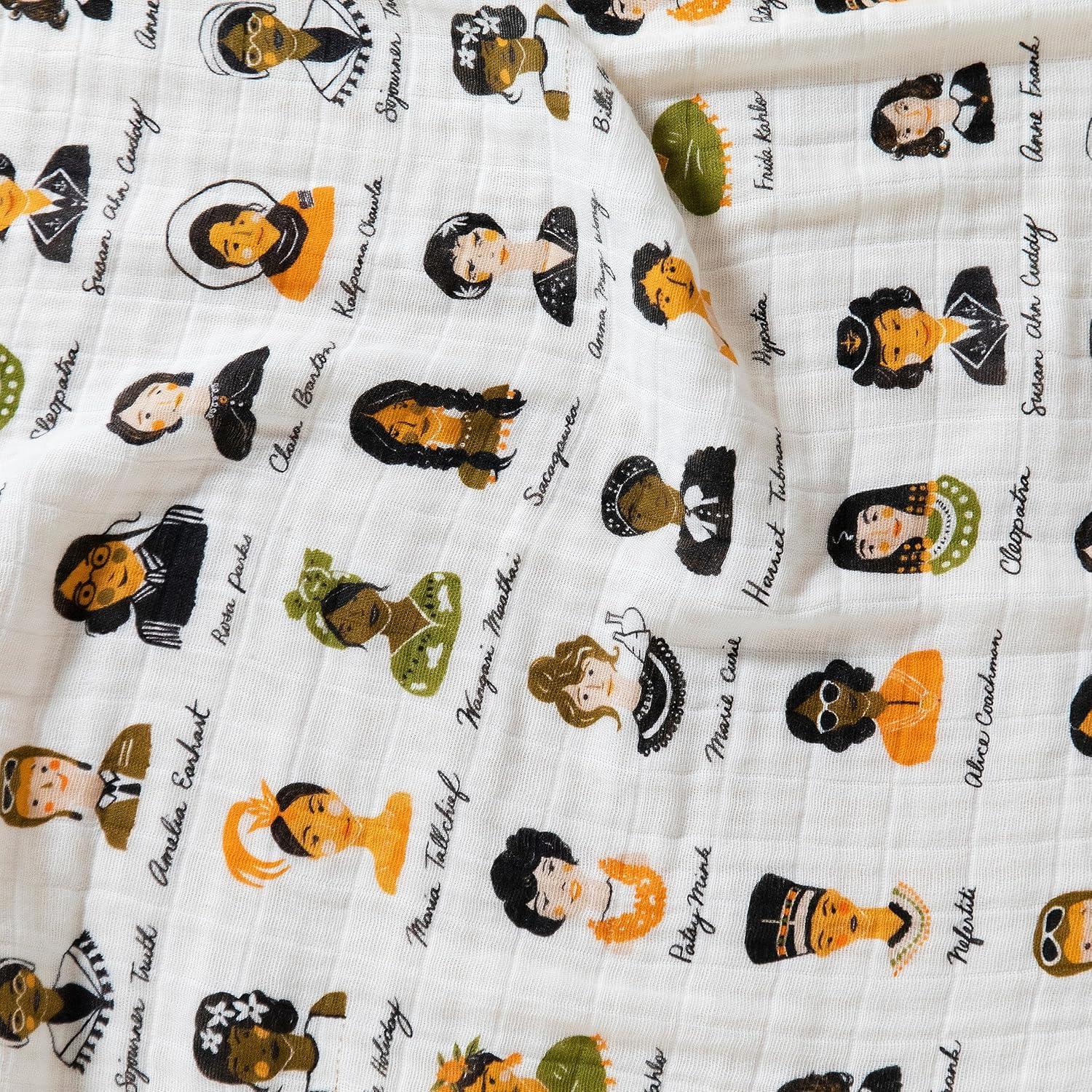Women in History Muslin 100% Cotton Swaddle