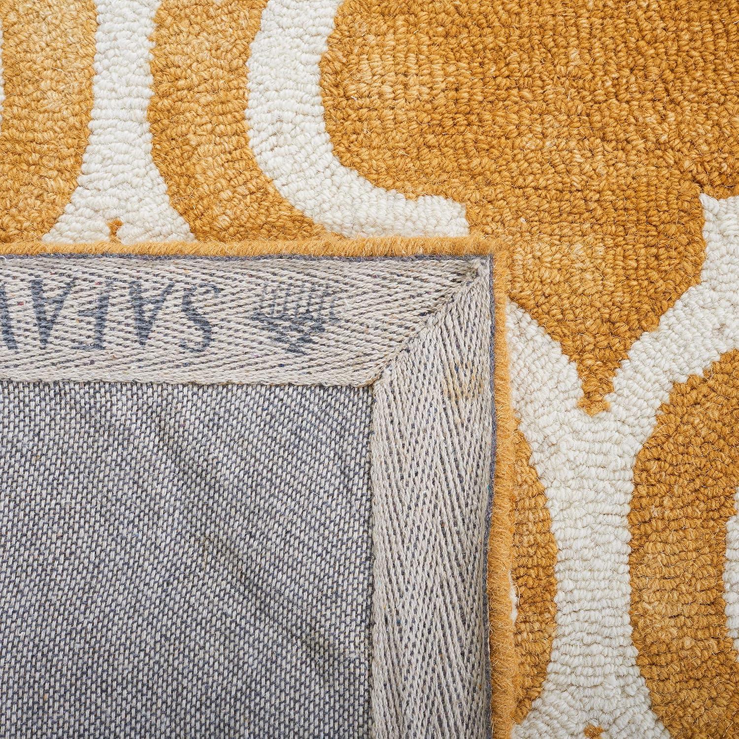 Dip Dye DDY537 Hand Tufted Indoor Area Rug - Gold/Ivory - 5'x8' - Safavieh
