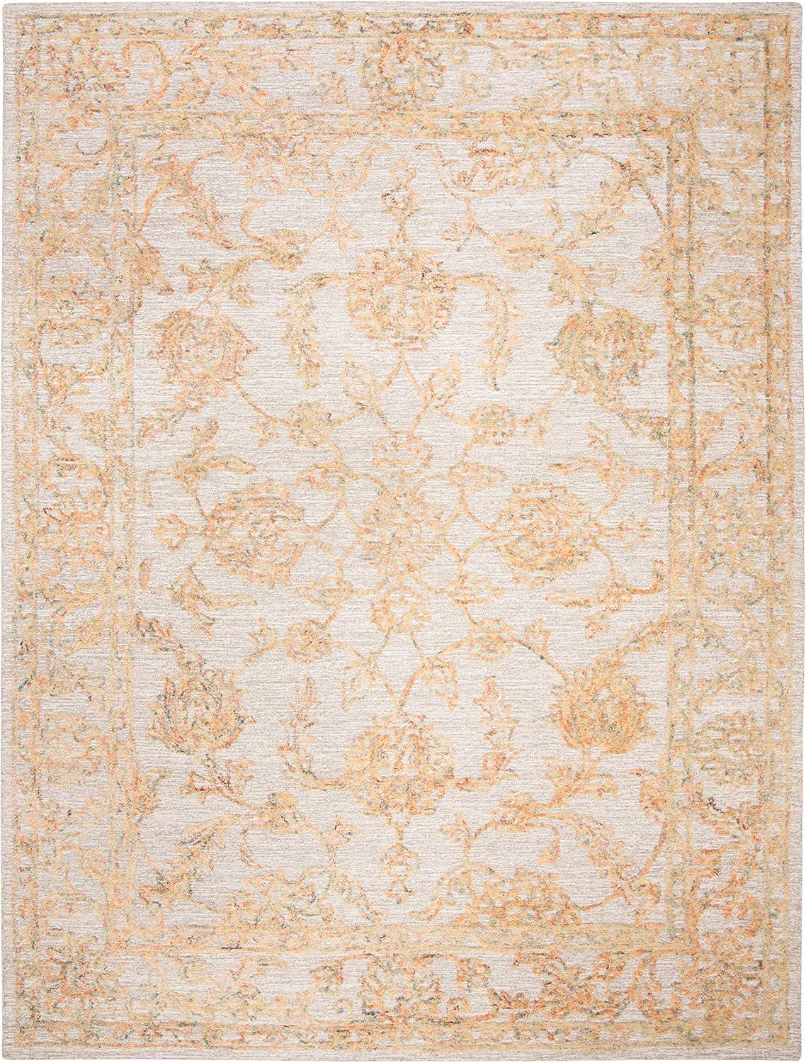 Abstract ABT477 Hand Tufted Area Rug - Beige/Gold - 8'9"x11'9" - Safavieh.
