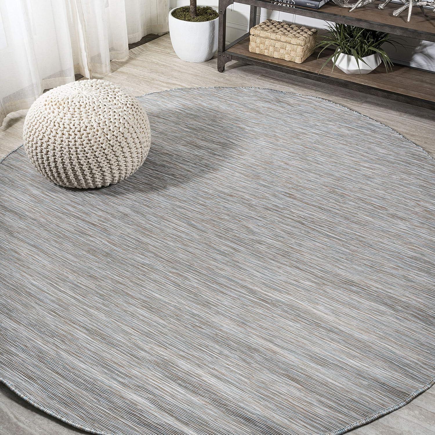 Ethan Modern Flatweave Solid  Area Rug  - JONATHAN Y