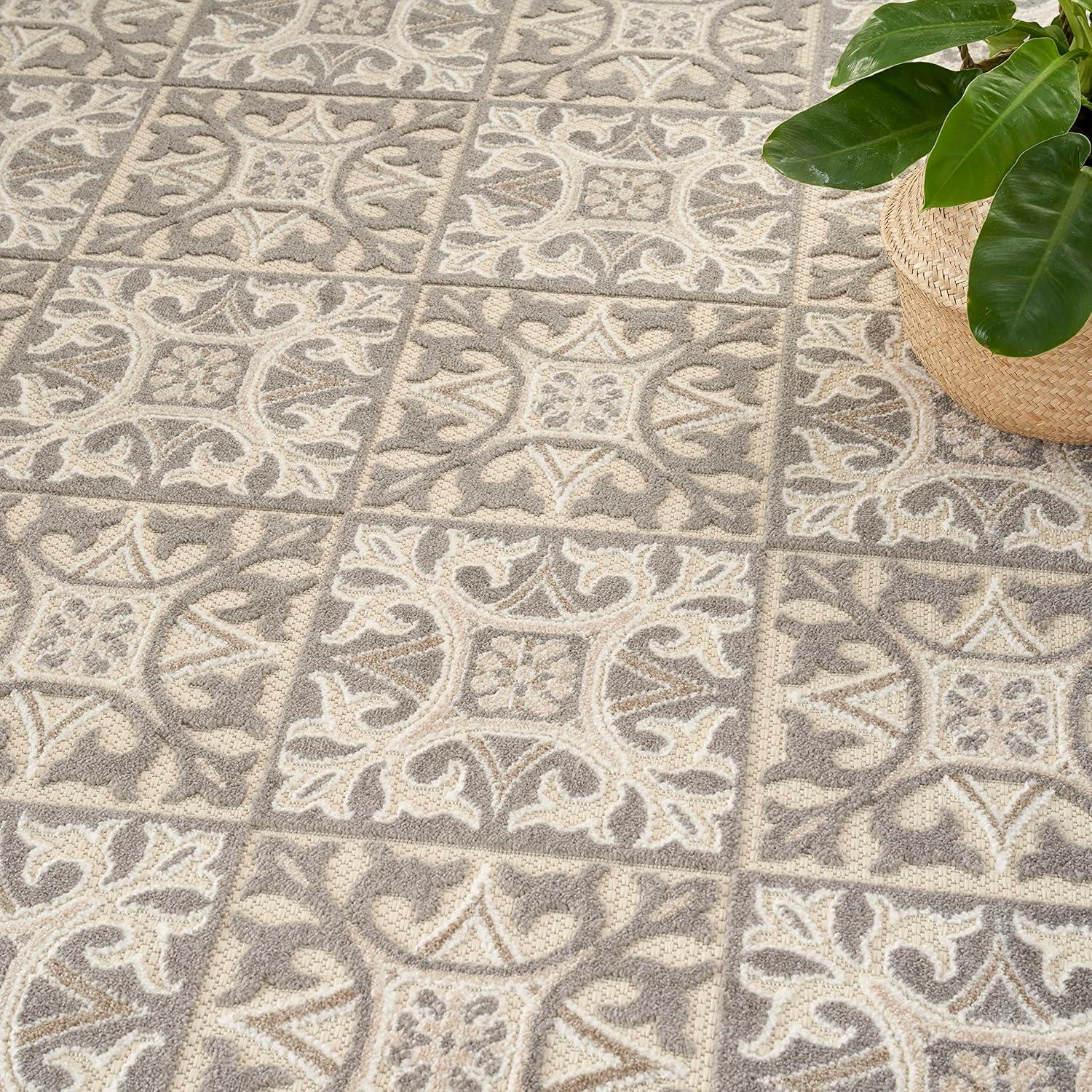 Nourison Aloha Modern Mosaic Outdoor Rug