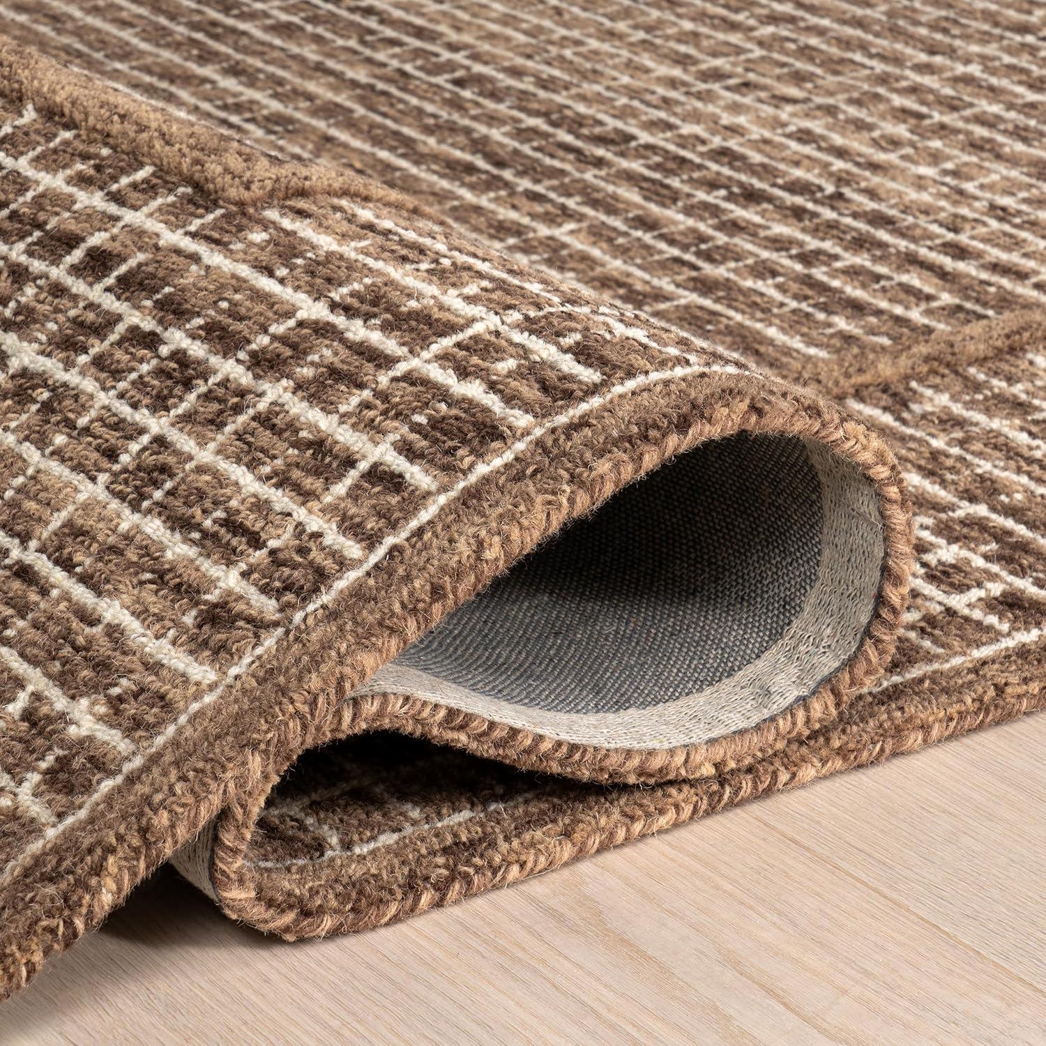 Nuloom Emaline Geometric Wool Indoor Area Rug