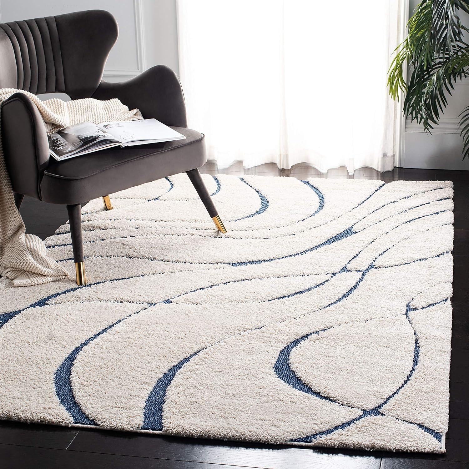 Florida Shag SG471 Power Loomed Area Rug  - Safavieh