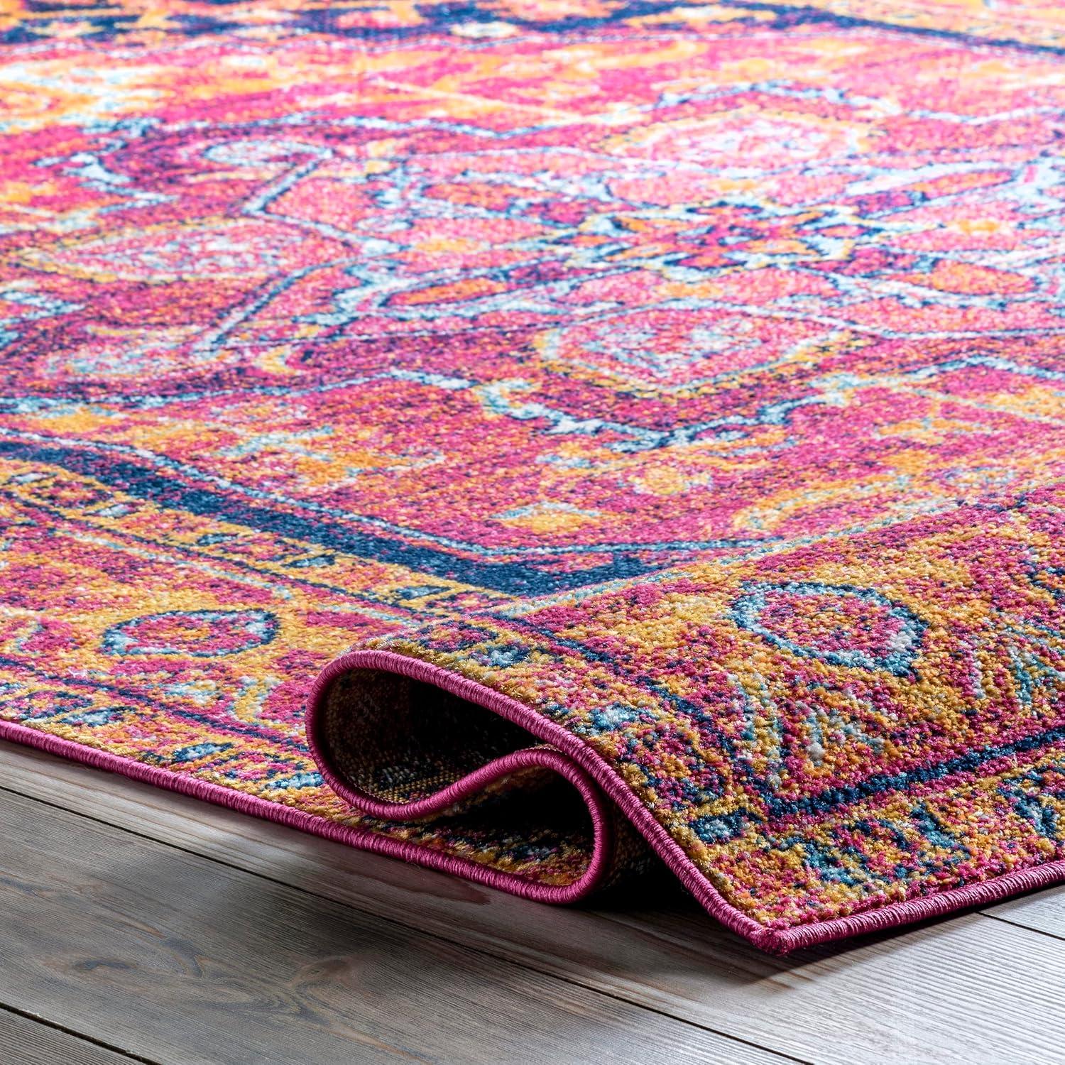 nuLOOM Vonda Fancy Persian Area Rug, 12' x 15', Pink