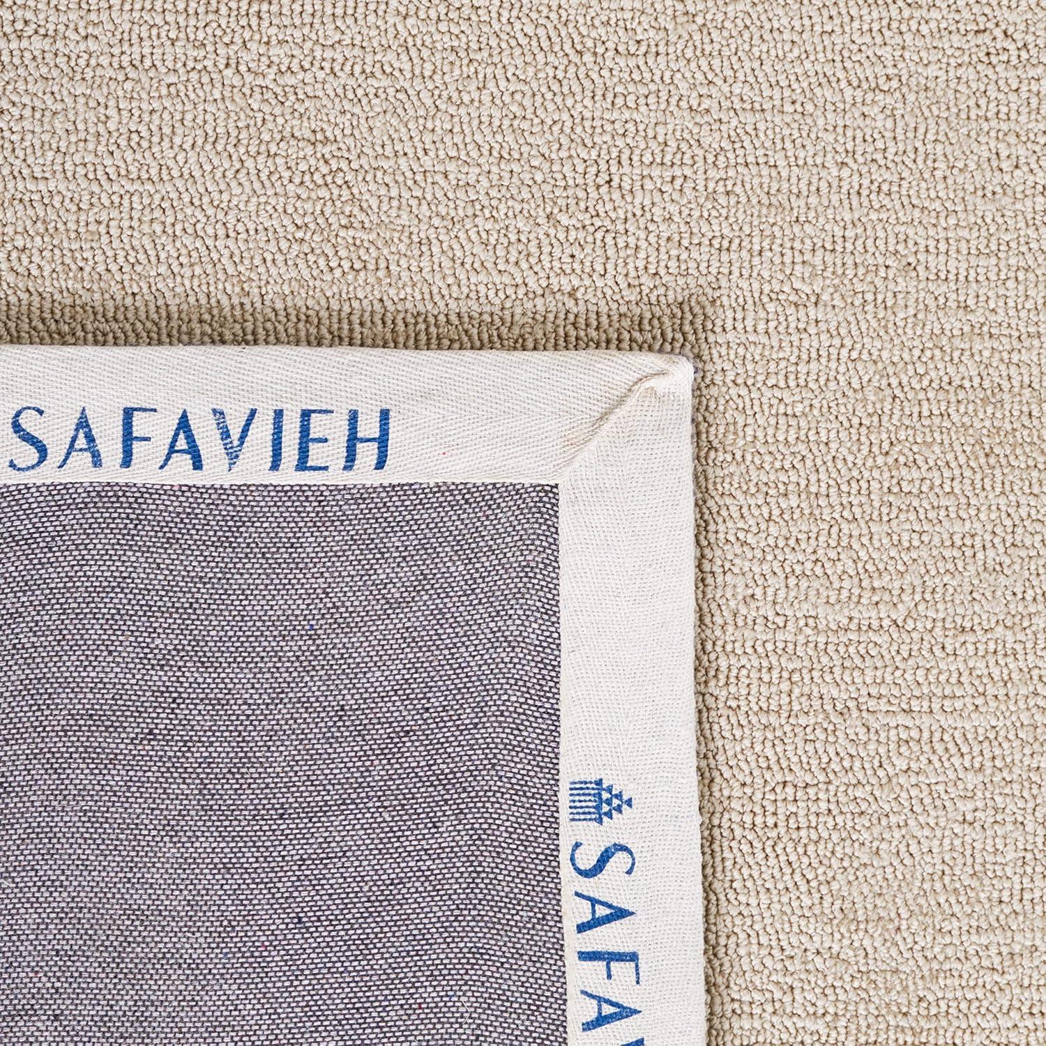 SAFAVIEH Four Seasons Yasim Bordered Area Rug, Ivory/Charcoal, 5' x 8'