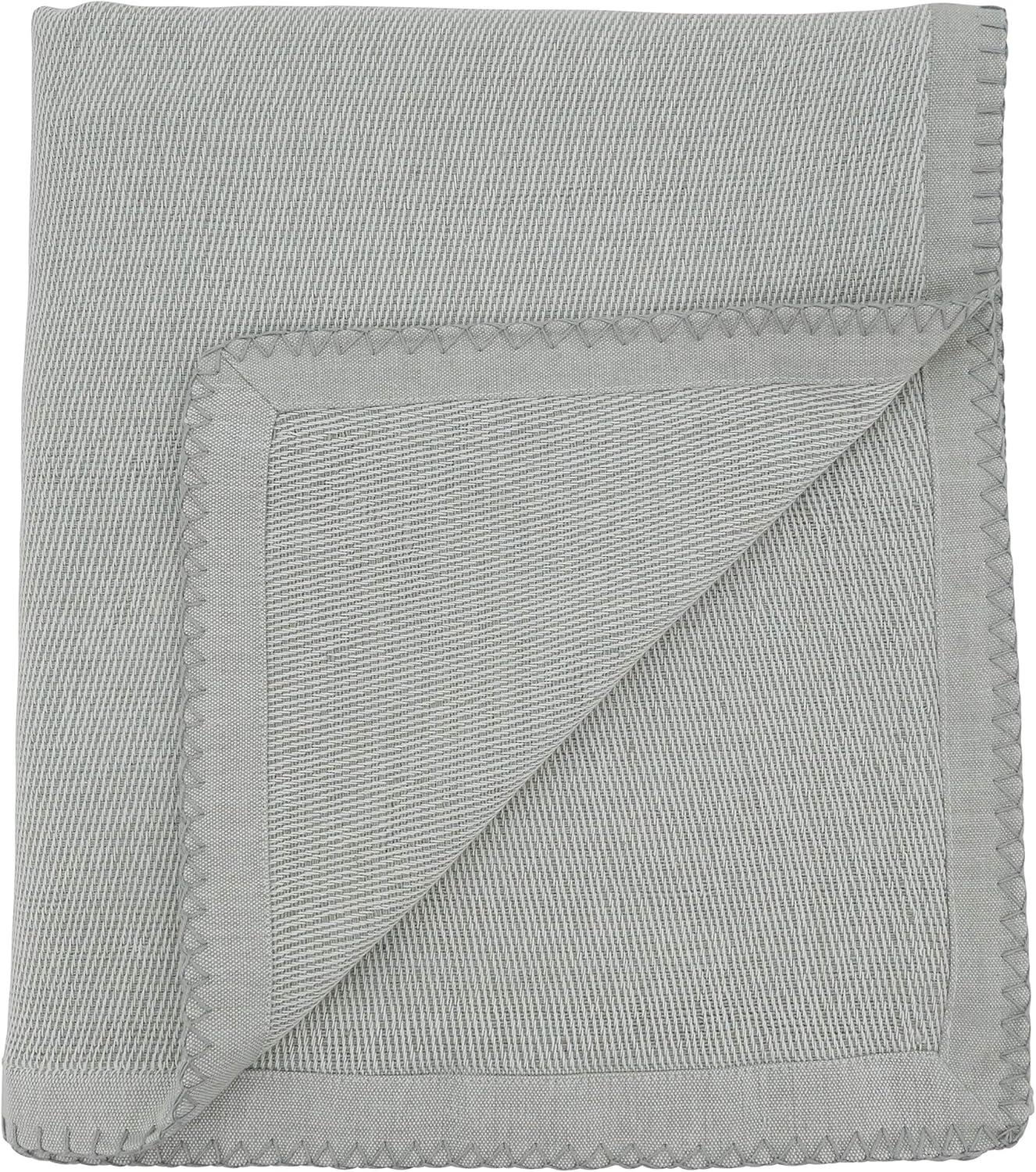 SARO LIFESTYLE Whipstitch Design Throw