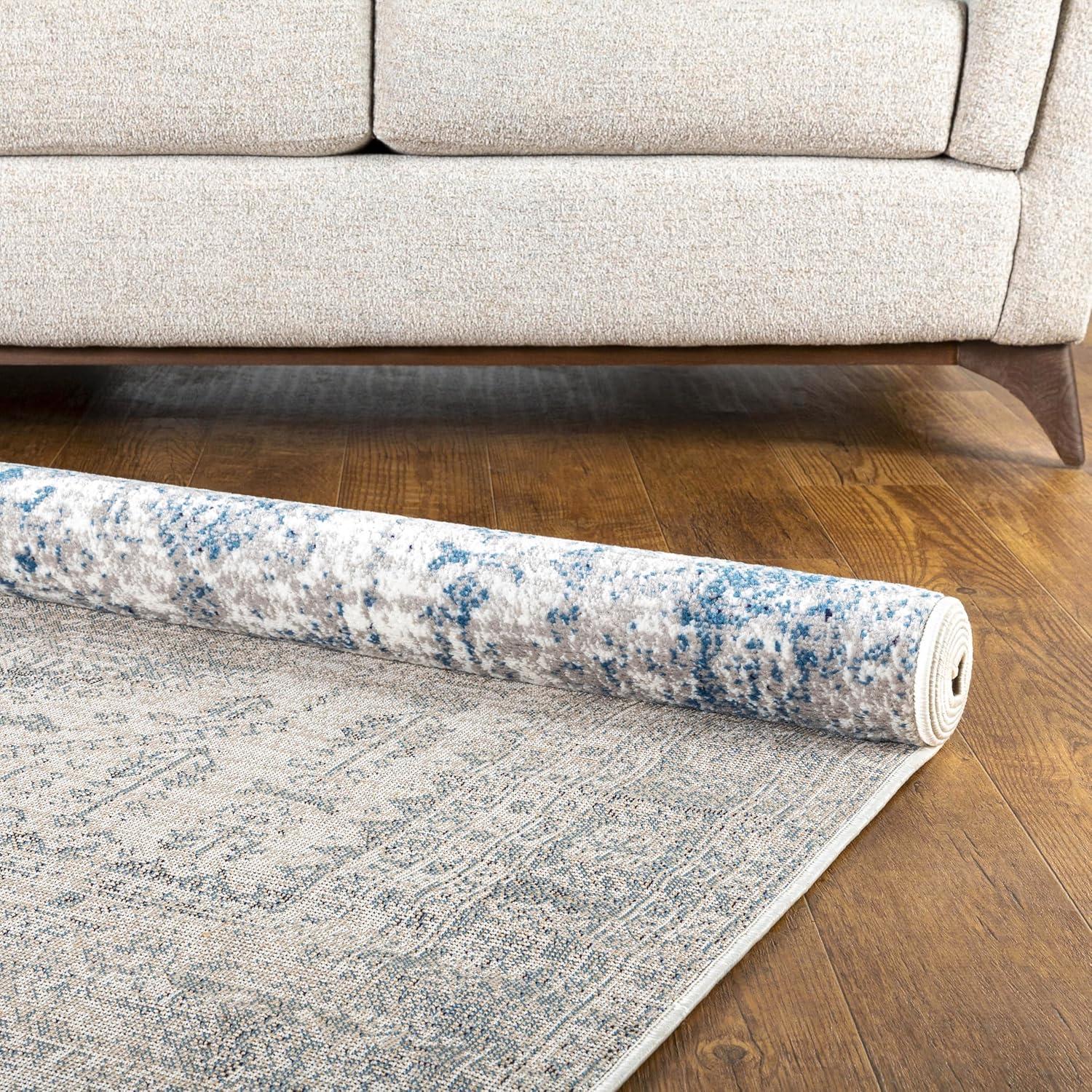 Havana Sky Blue 7 ft. 10 in. x 10 ft. 3 in. Oriental Area Rug