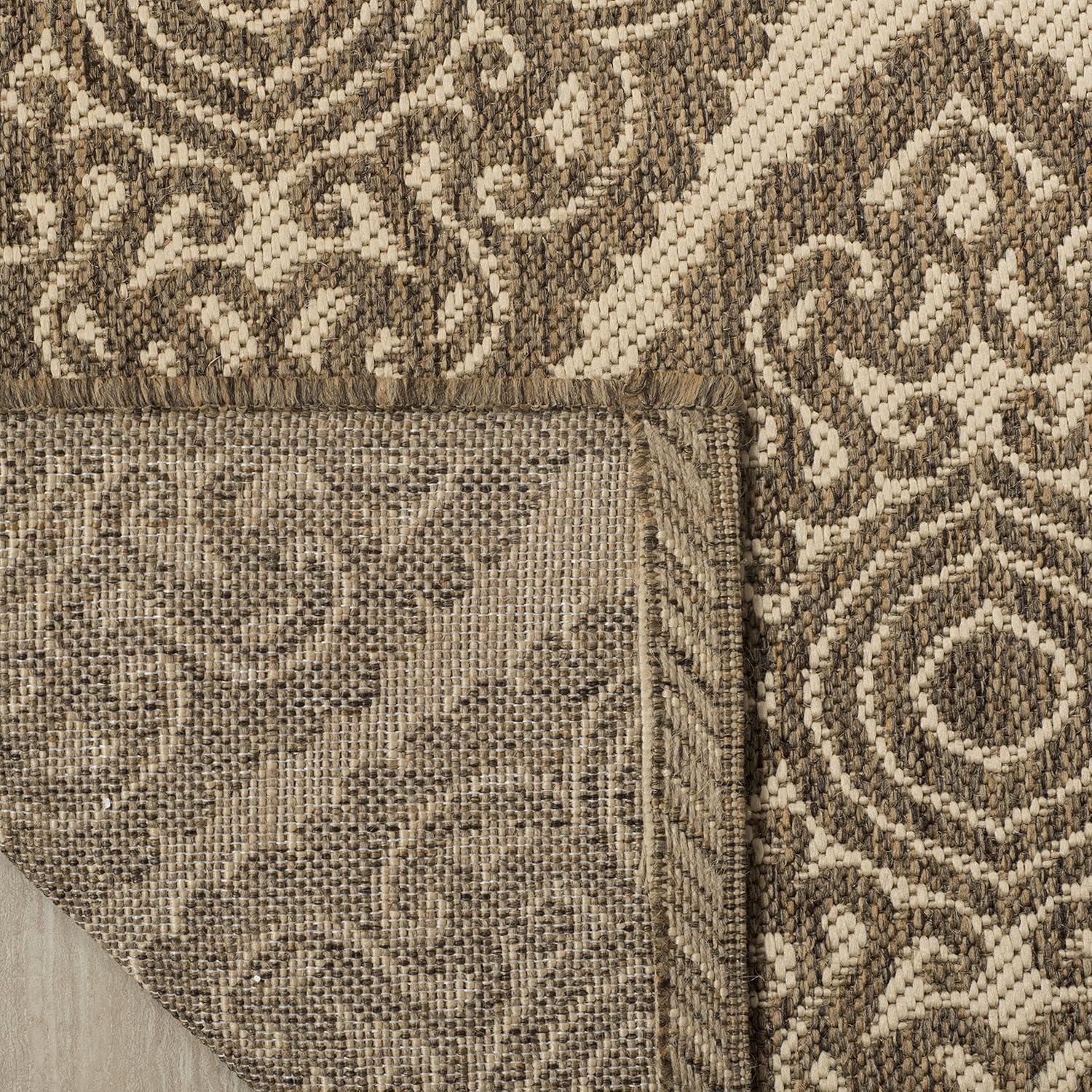 SAFAVIEH Outdoor LND132C Linden Collection Cream / Beige Rug