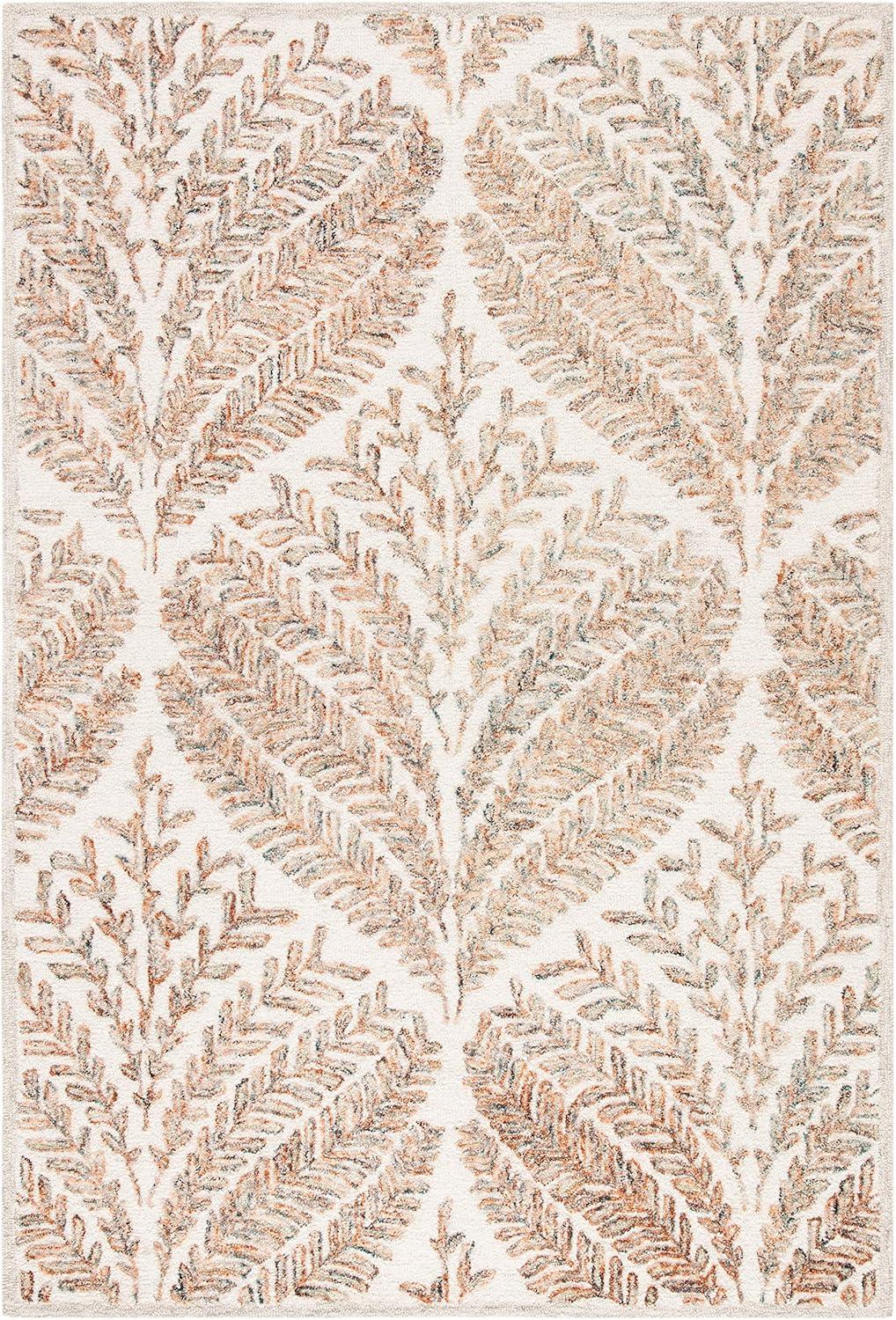 Capri CPR208 Tufted Indoor Area Rug - Ivory/Brown - 4'x6' - Safavieh