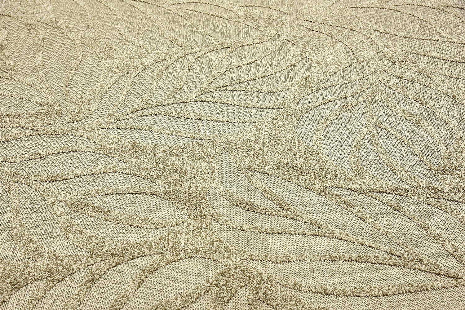 Unique Loom 7' 1 x 10' 0 Beige Outdoor Botanical Augusta Area Rug