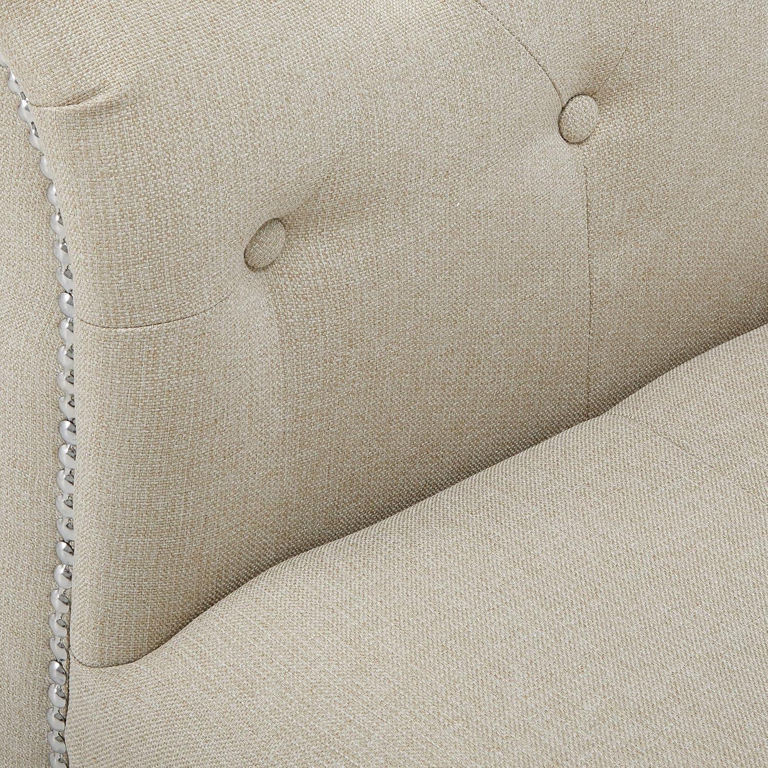 Ipswich Linen Bench Beige - Baxton Studio