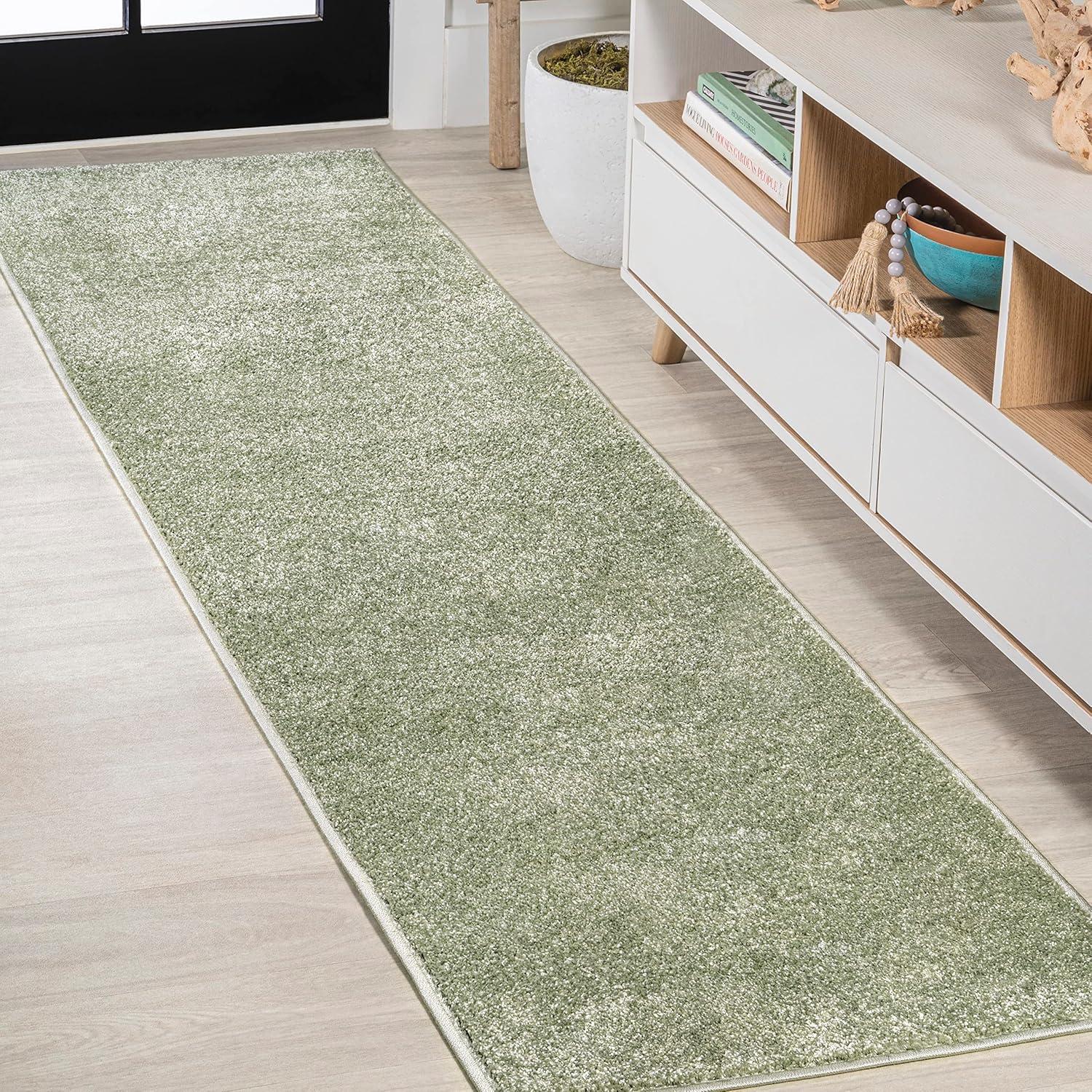 Haze Solid Low-Pile Indoor Area Rug - JONATHAN Y