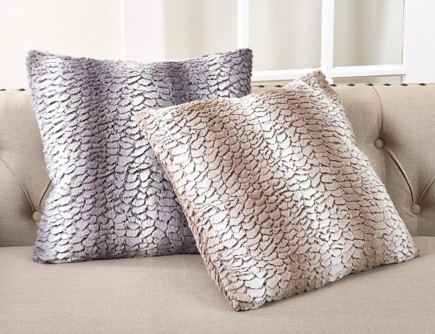 Saro Juneau Collection Reversible Pillow Cover