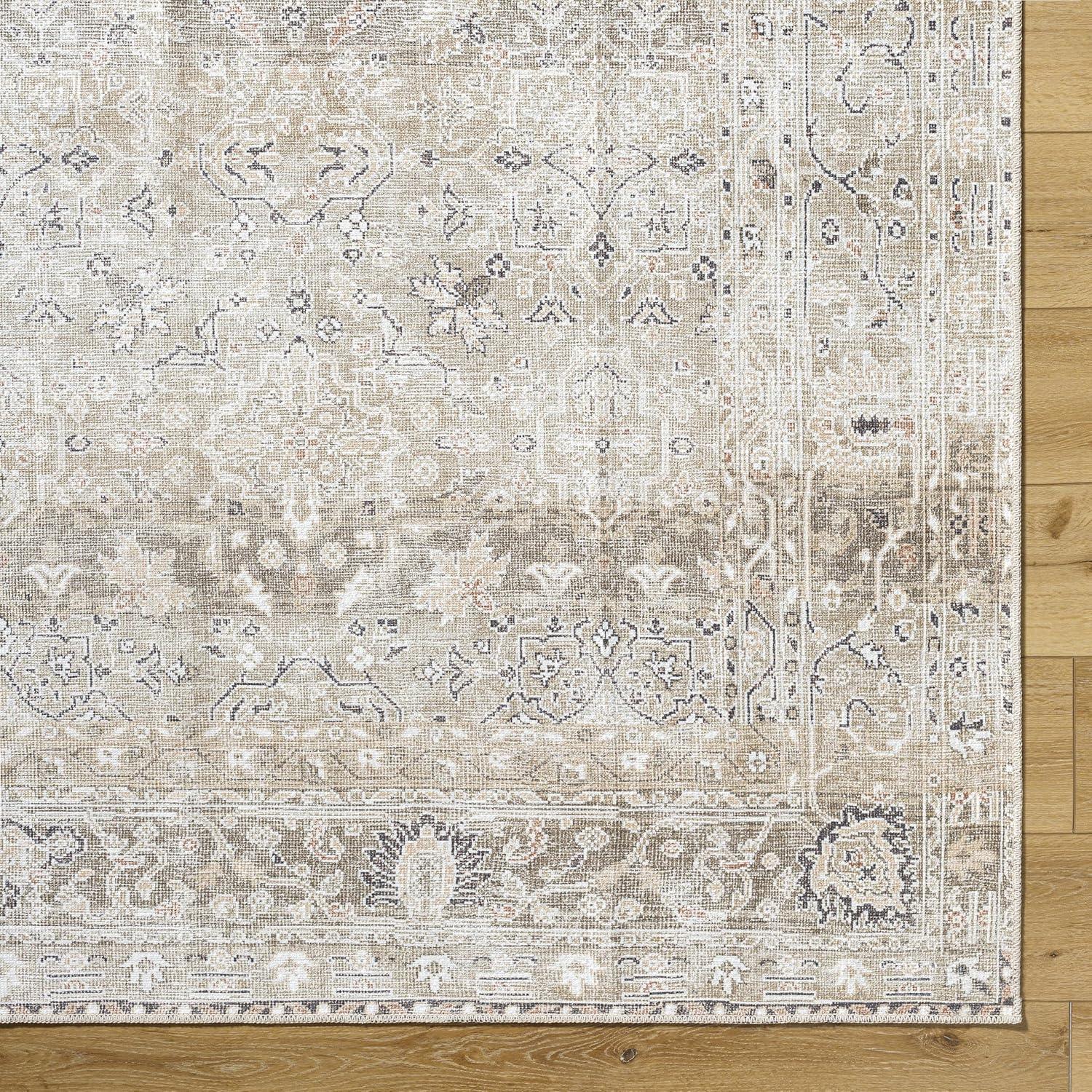 Our PNW Home x Livabliss Our PNW Home x Livabliss Machine Washable Oriental Boho Brown Area Rug
