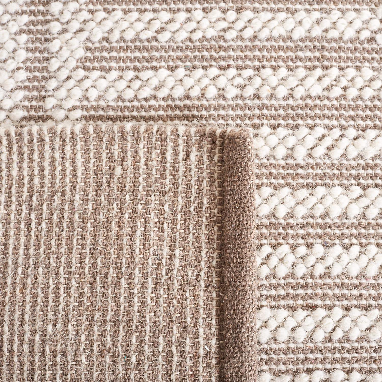 Natura NAT227 Hand Woven Indoor Accent Rug - Ivory/Taupe - 3'x5' - Safavieh