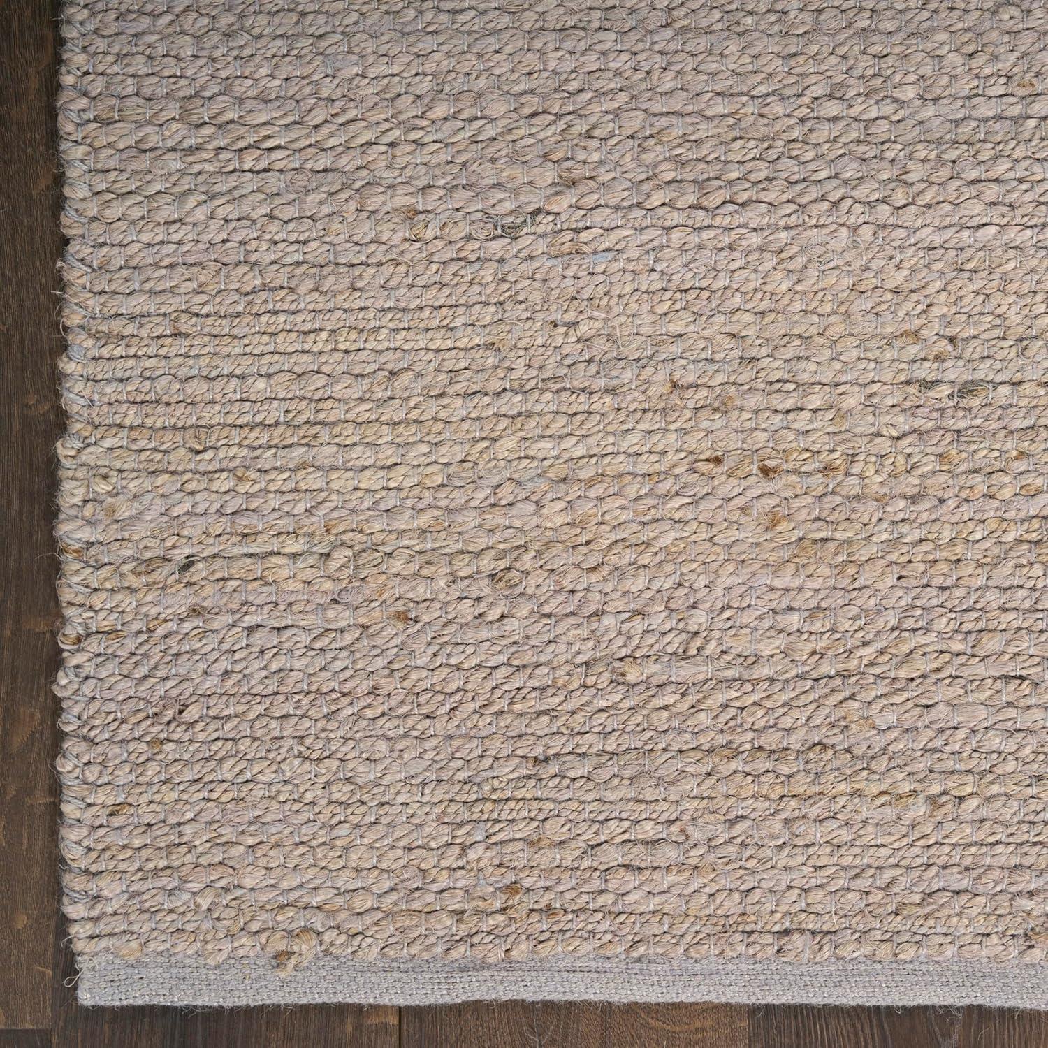 Nourison Natural Jute Grey Farmhouse Indoor Rug