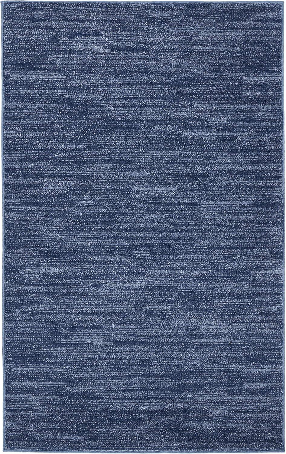 Nourison Nourison Essentials NRE01 Indoor/outdoor Area Rug - Navy Blue 3' x 5'