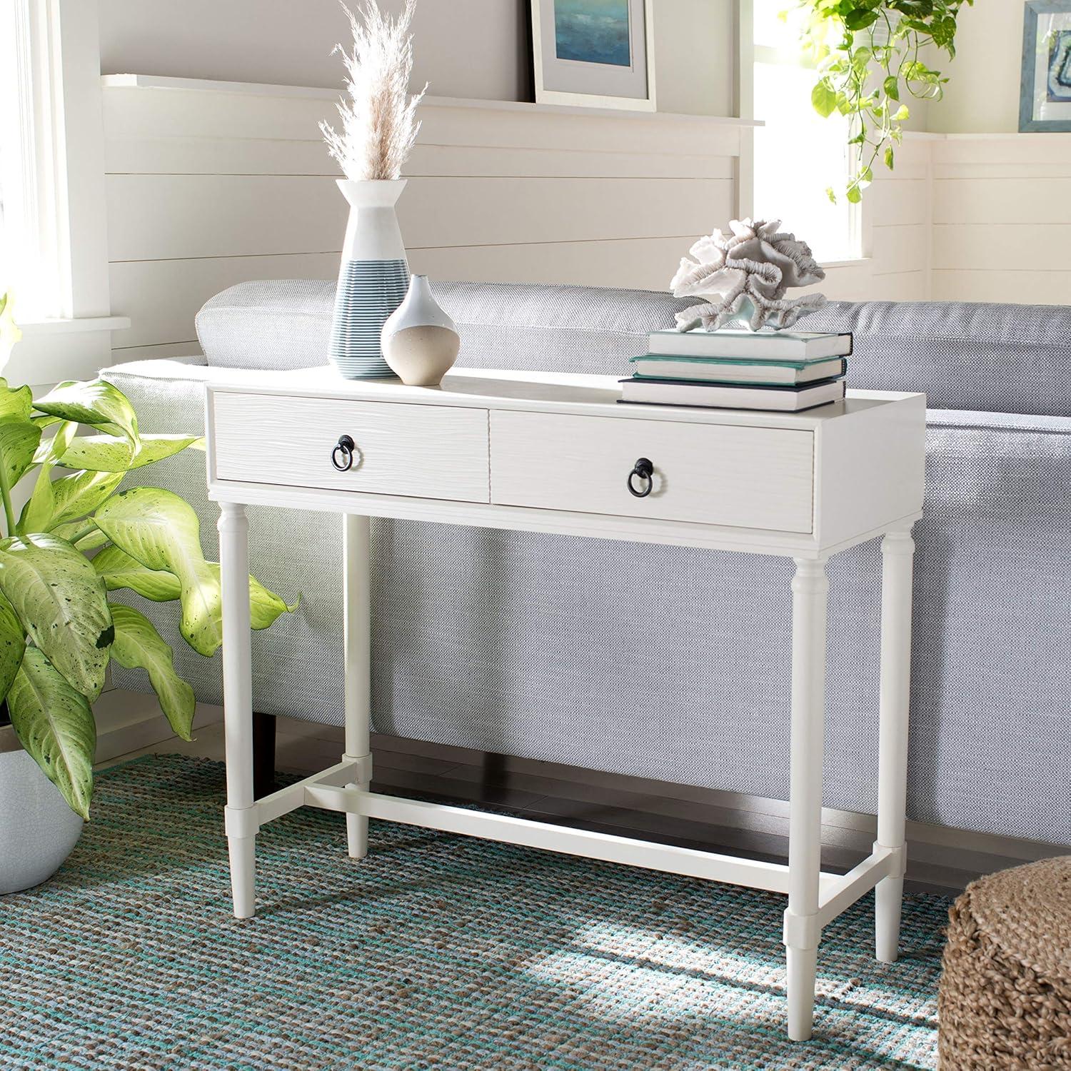 Aliyah 2 Drawer Console Table - CNS5729D - Off-White - Safavieh
