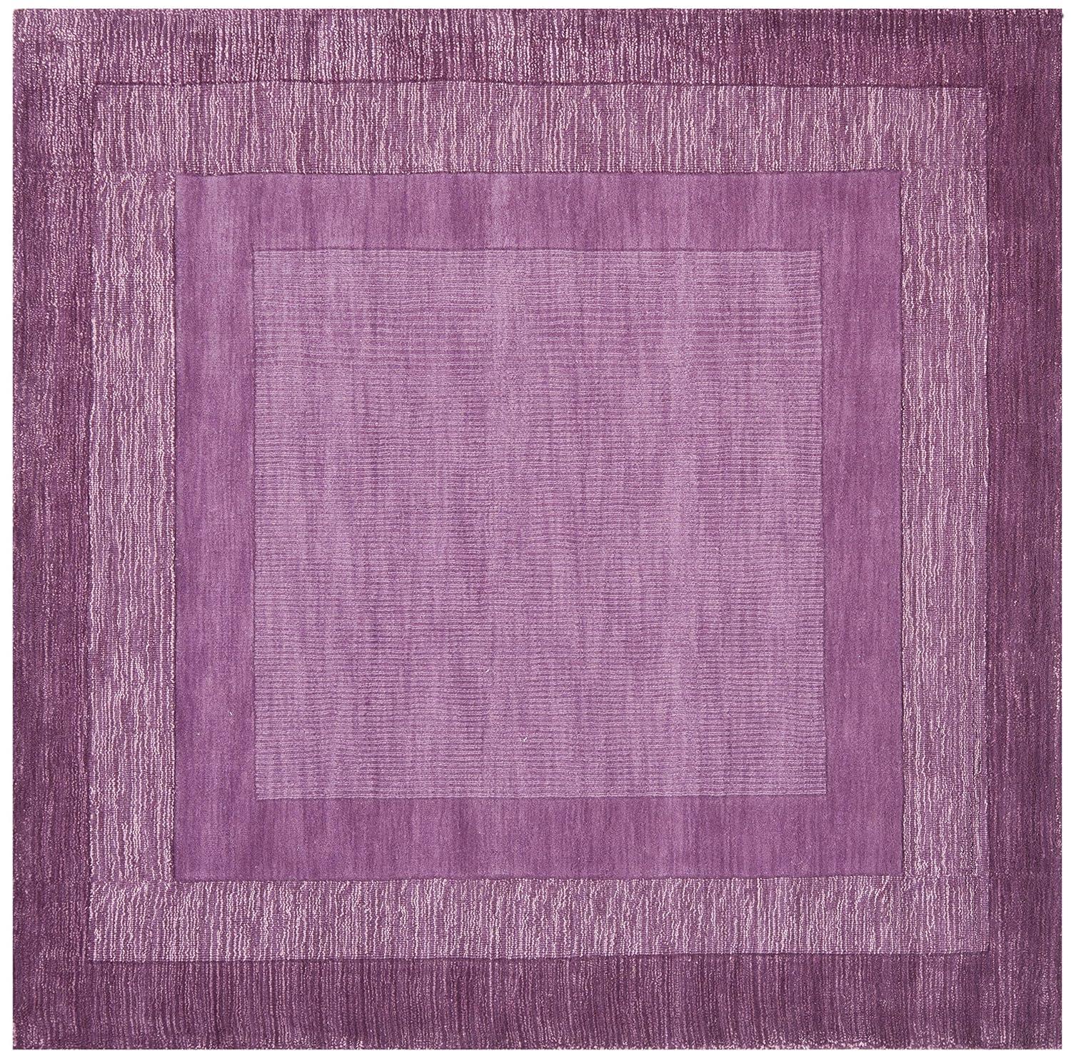 Impressions IM821 Hand Loomed Area Rug - Fuchisa/Purple - 6'x6' - Safavieh