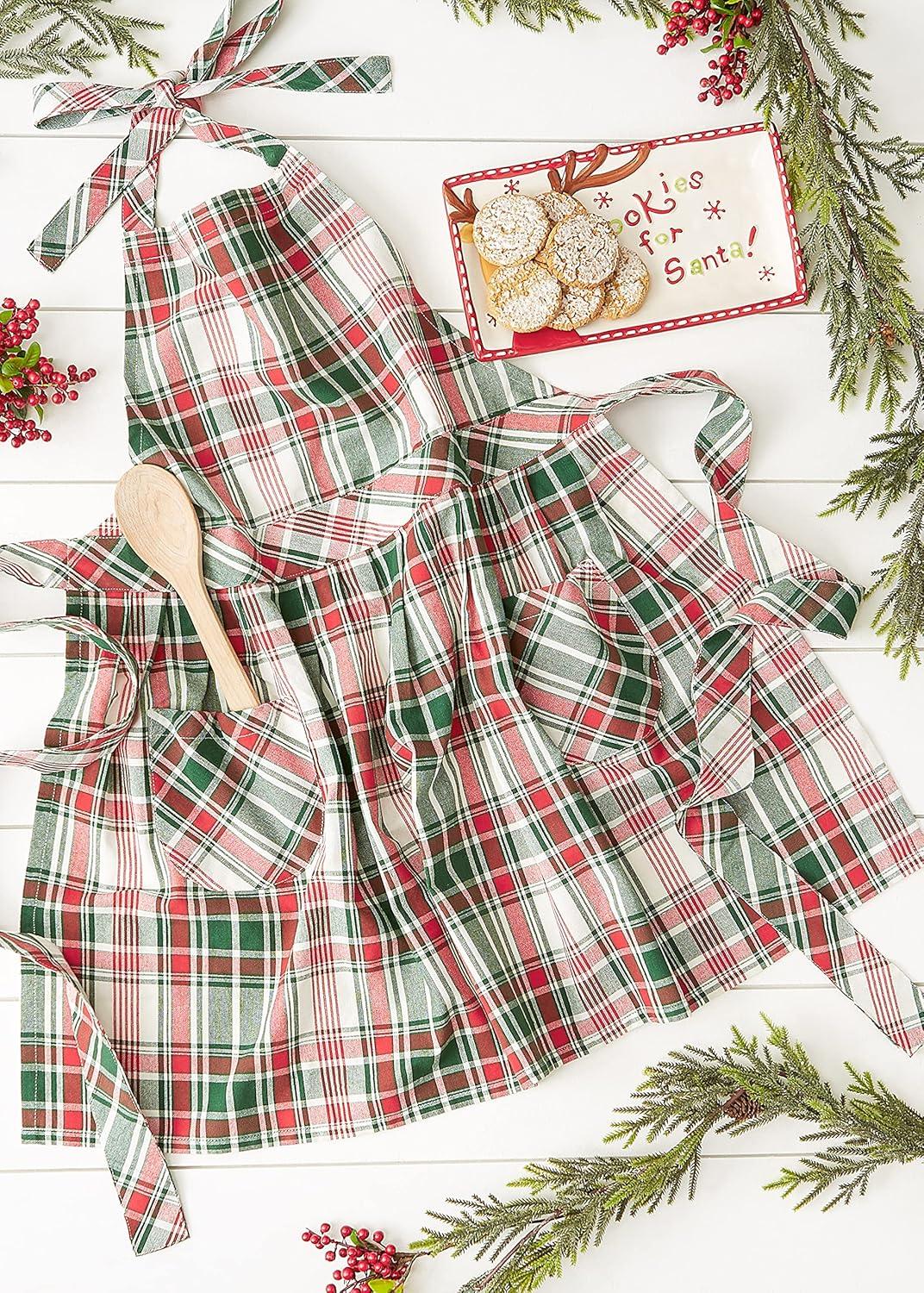 DII Yuletide Plaid Apron