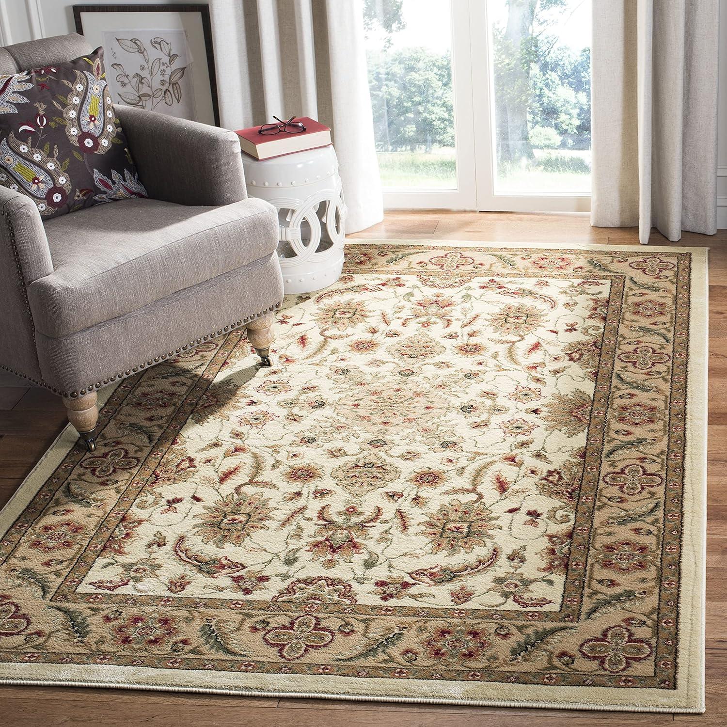 Lyndhurst LNH211 Power Loomed Area Rug - Ivory/Tan - 8'x11' - Safavieh.