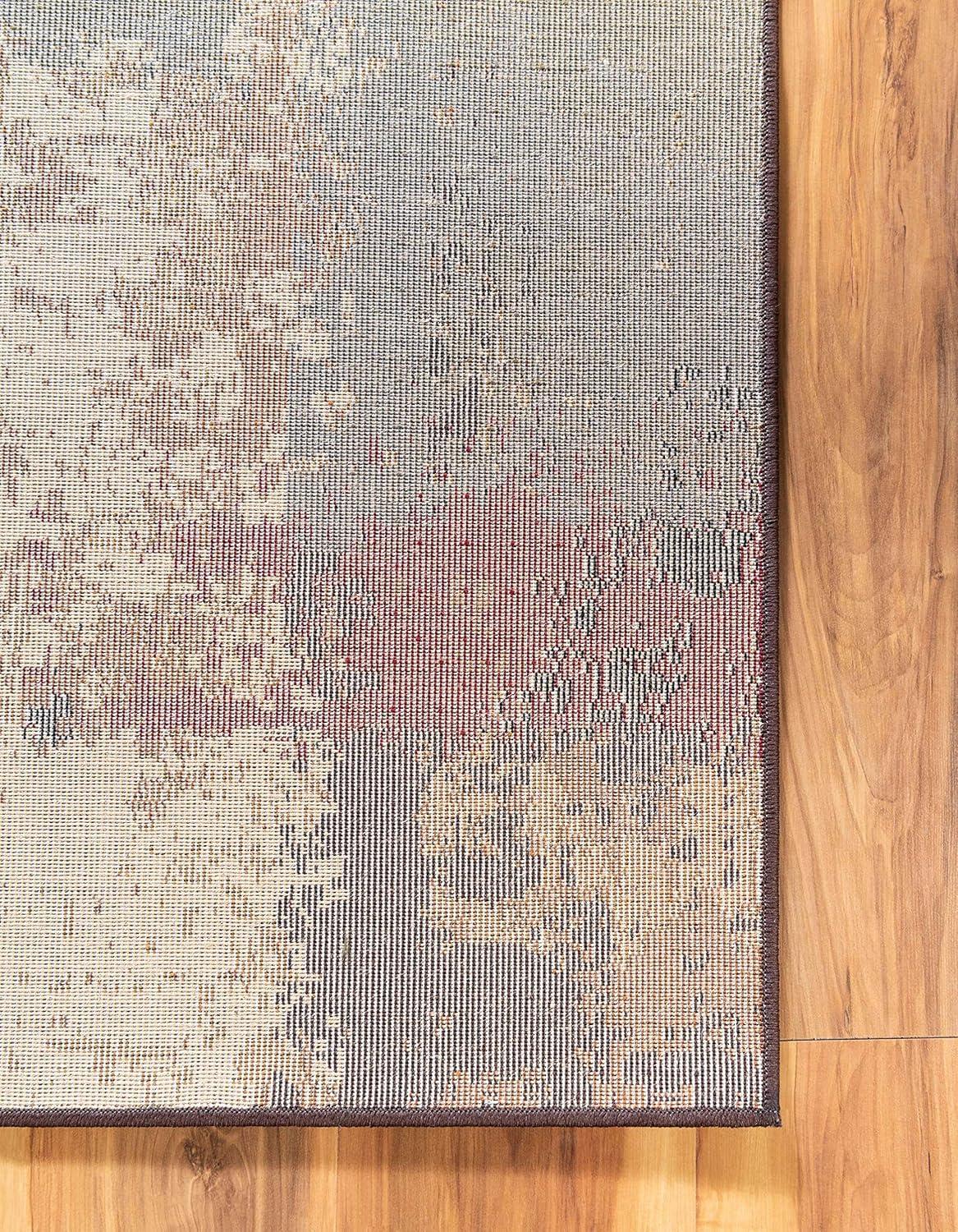 Unique Loom Barista Collection Area Rug - Catuai (5' 3" x 8' Rectangle Multi/Brown)