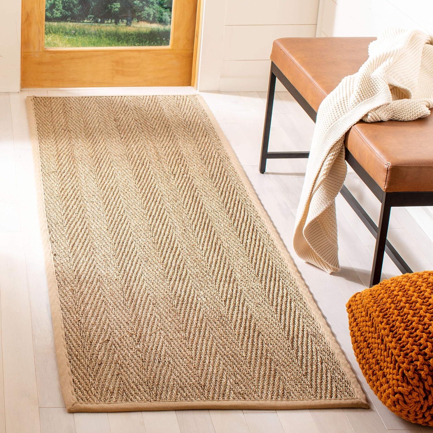 Natural Fiber NF115 Power Loomed Indoor Runner Rug - Natural/Beige - 2'6"x8' - Safavieh.