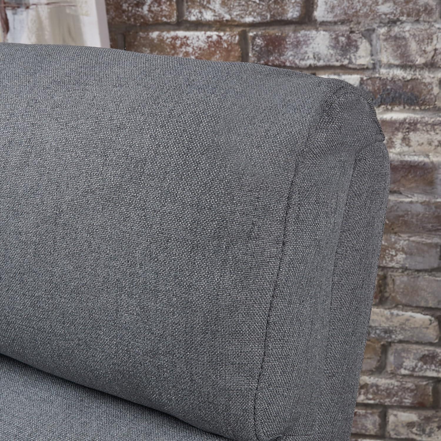 Halima 2-Seater Recliner - Charcoal - Christopher Knight Home: Precision Mechanism, Polyester Upholstery