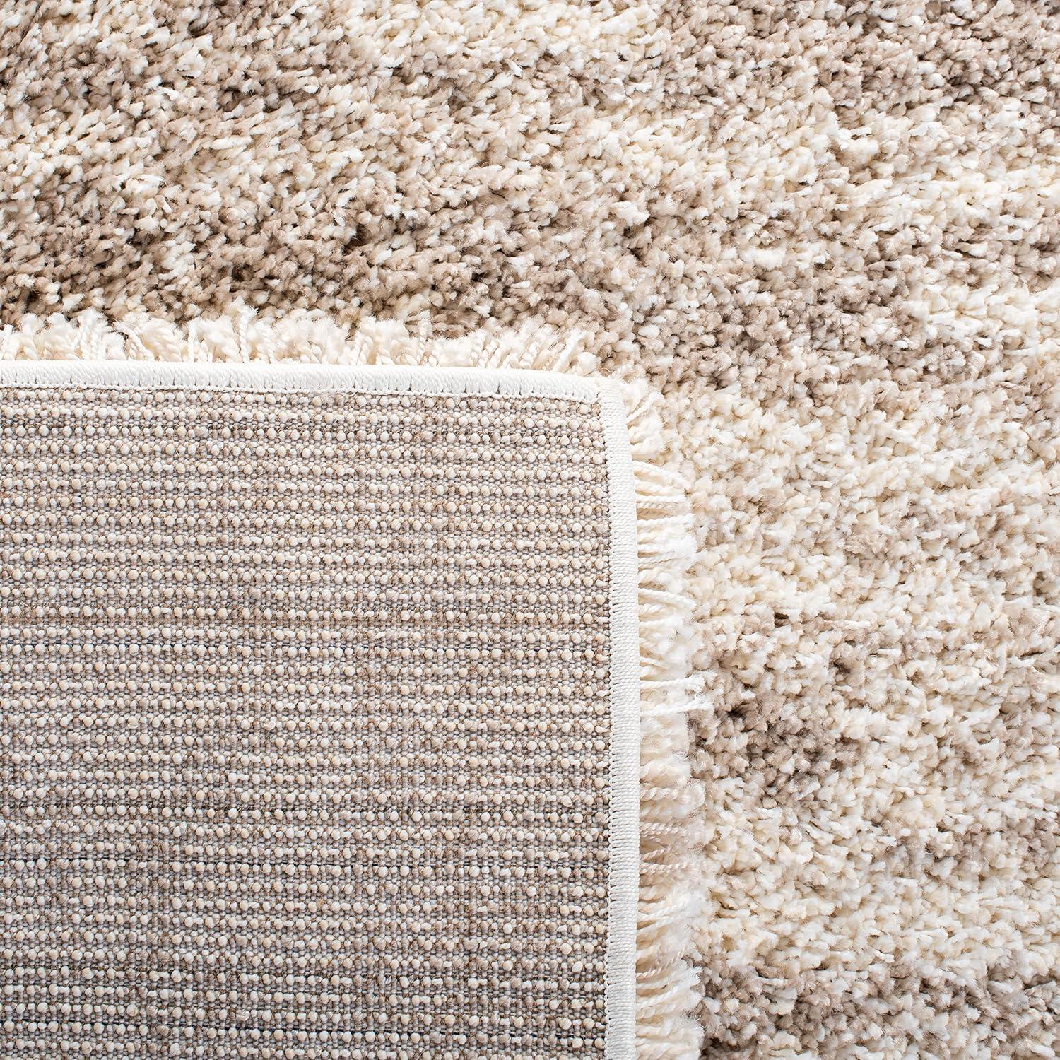 Hudson Shag SGH206 Power Loomed Area Rug - Ivory/Green - 6'x9' - Safavieh.