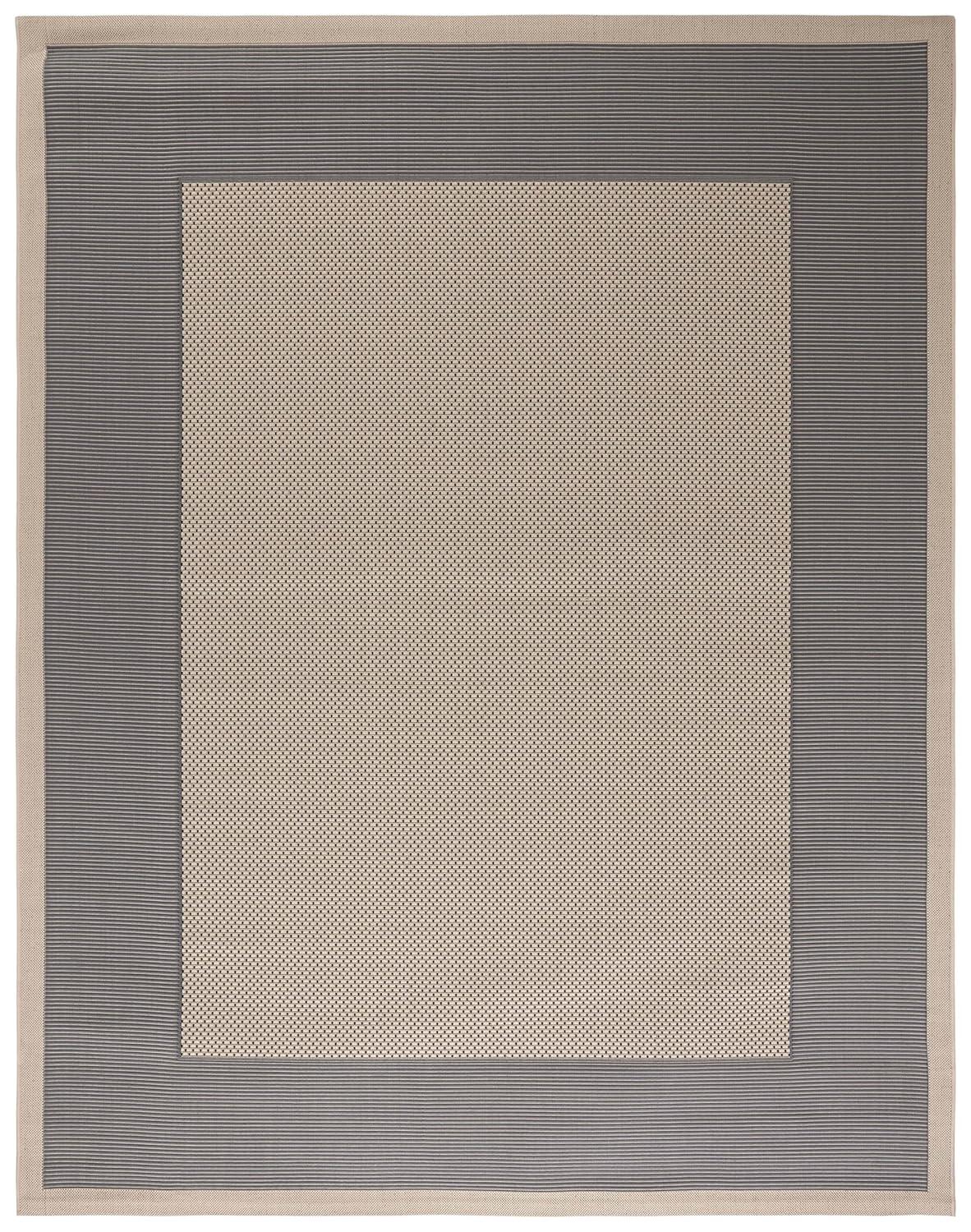 Courtyard CY7987 Power Loomed Indoor/Outdoor Area Rug - Grey/Cream - 8'x11' - Safavieh.