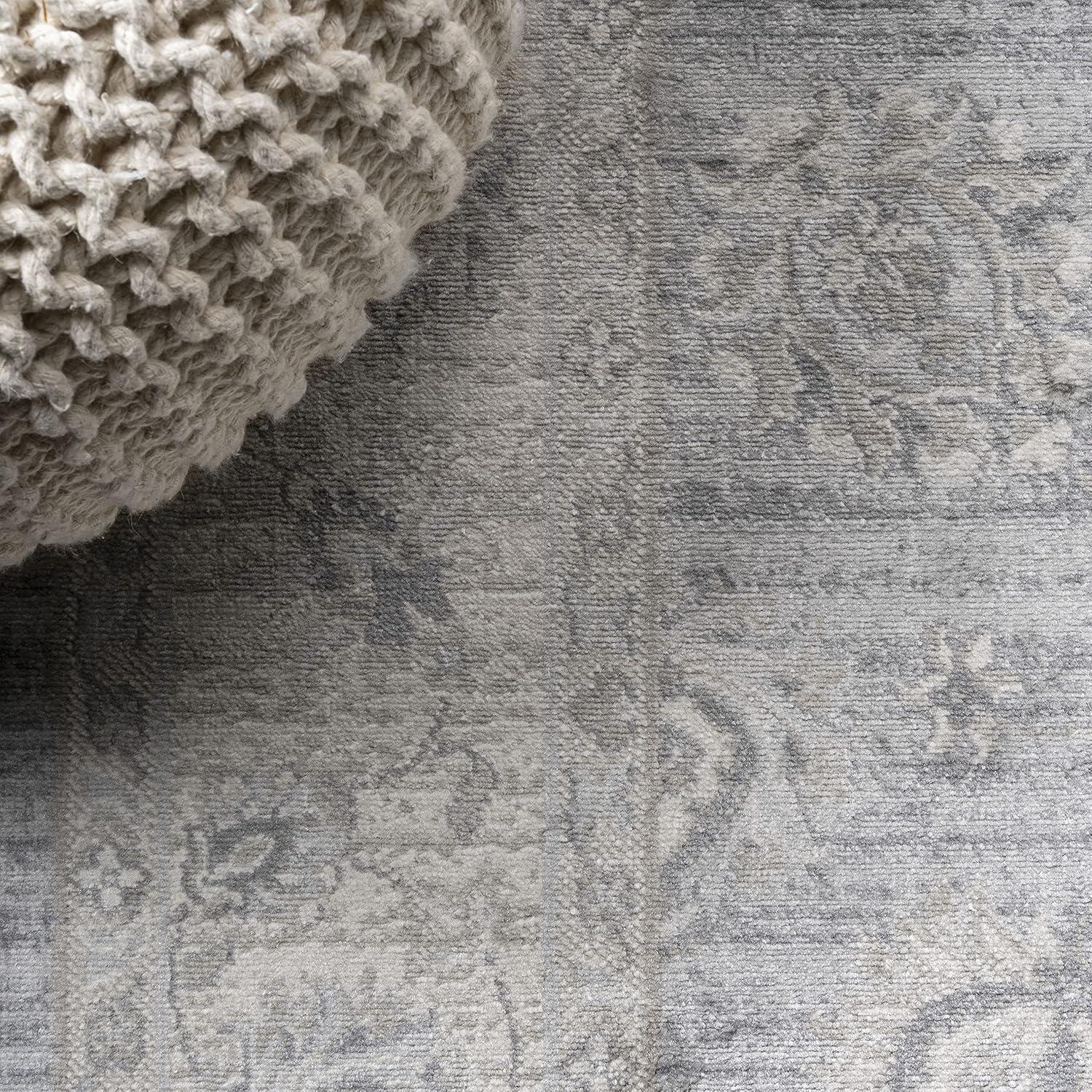 3' X 5' Modern Persian Vintage Moroccan Traditional Area Rug, Light Gray - JONATHAN Y