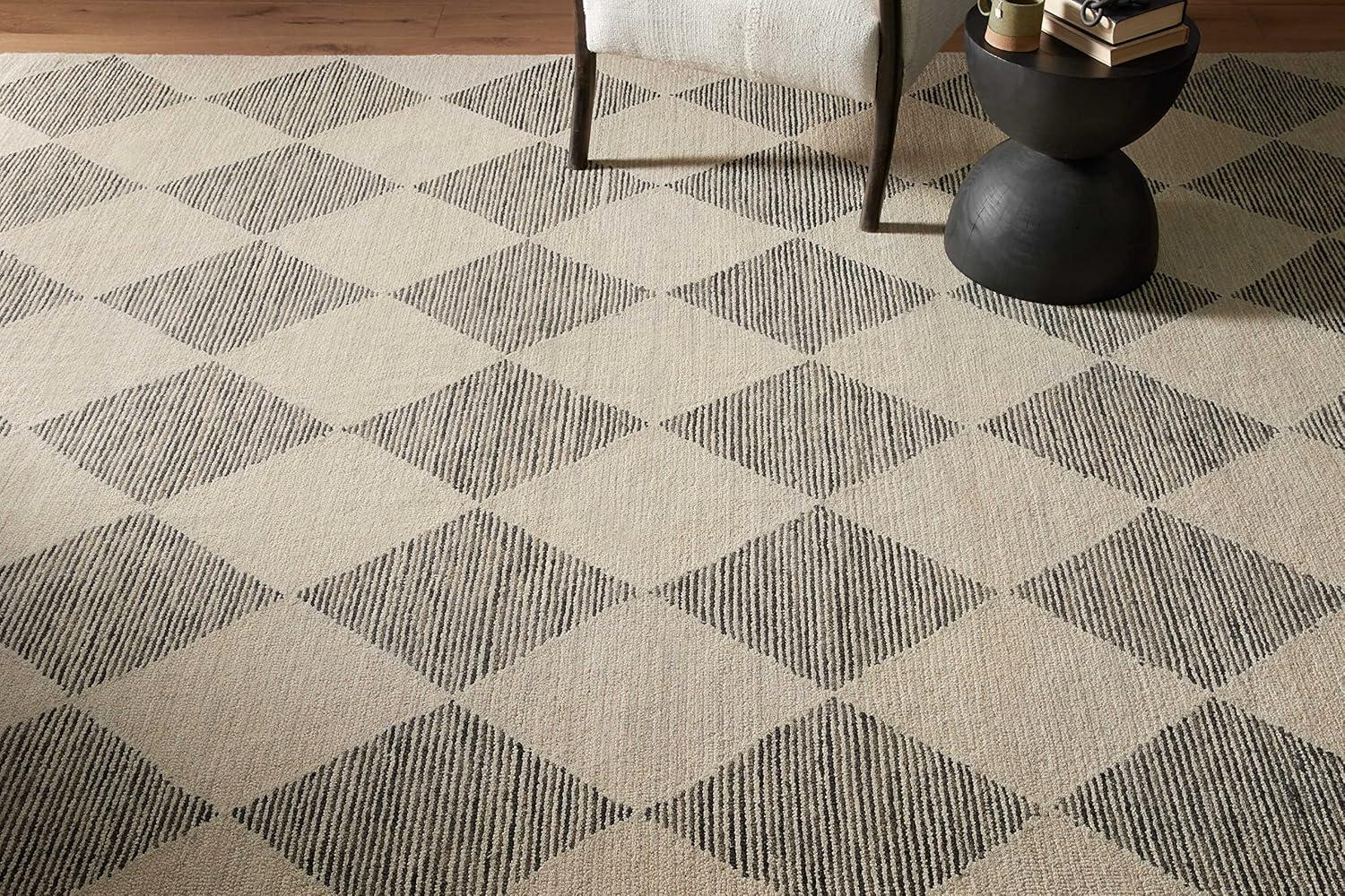 Francis Wool Beige/Charcoal Rug