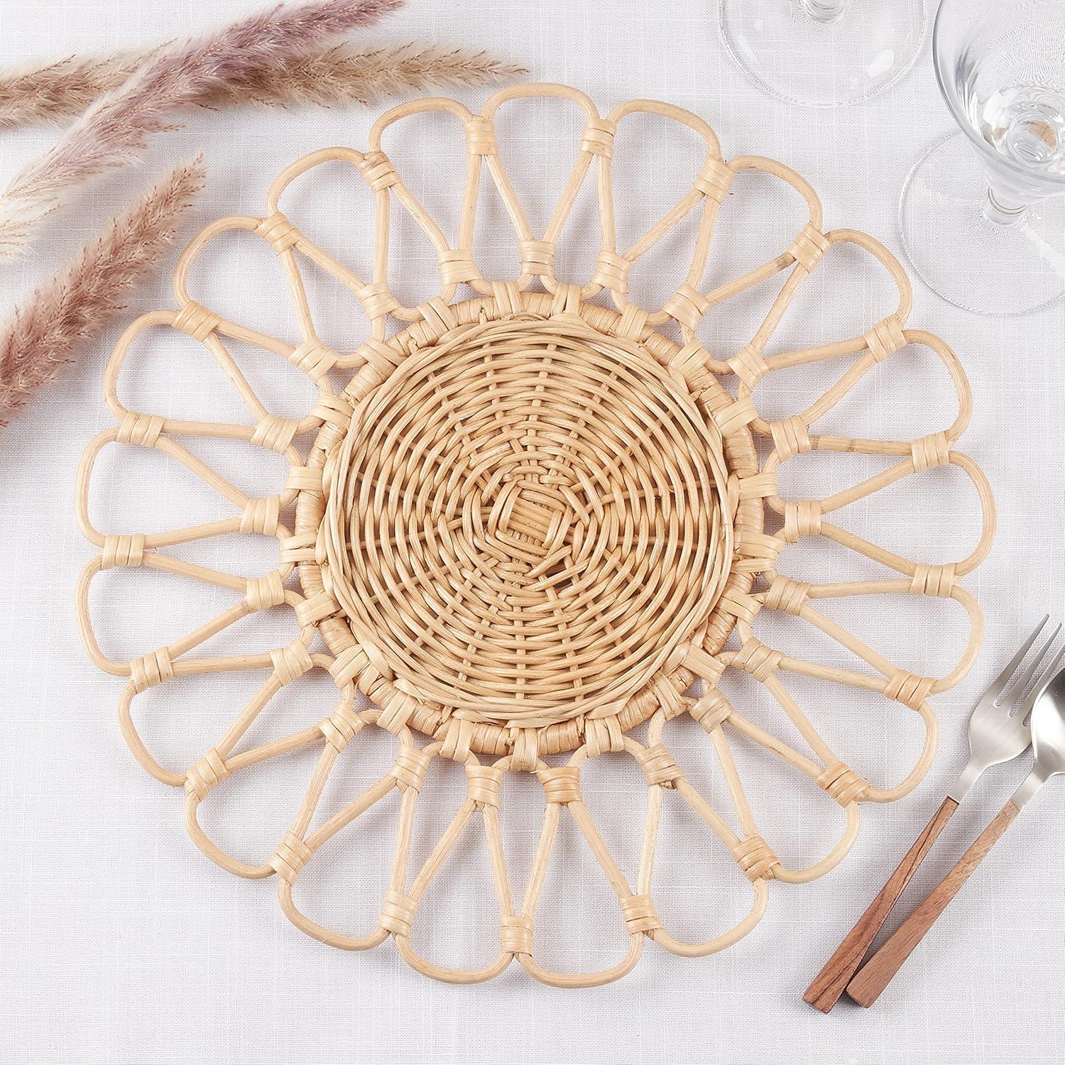 Saro Lifestyle Rattan Table Mats (Set of 4)