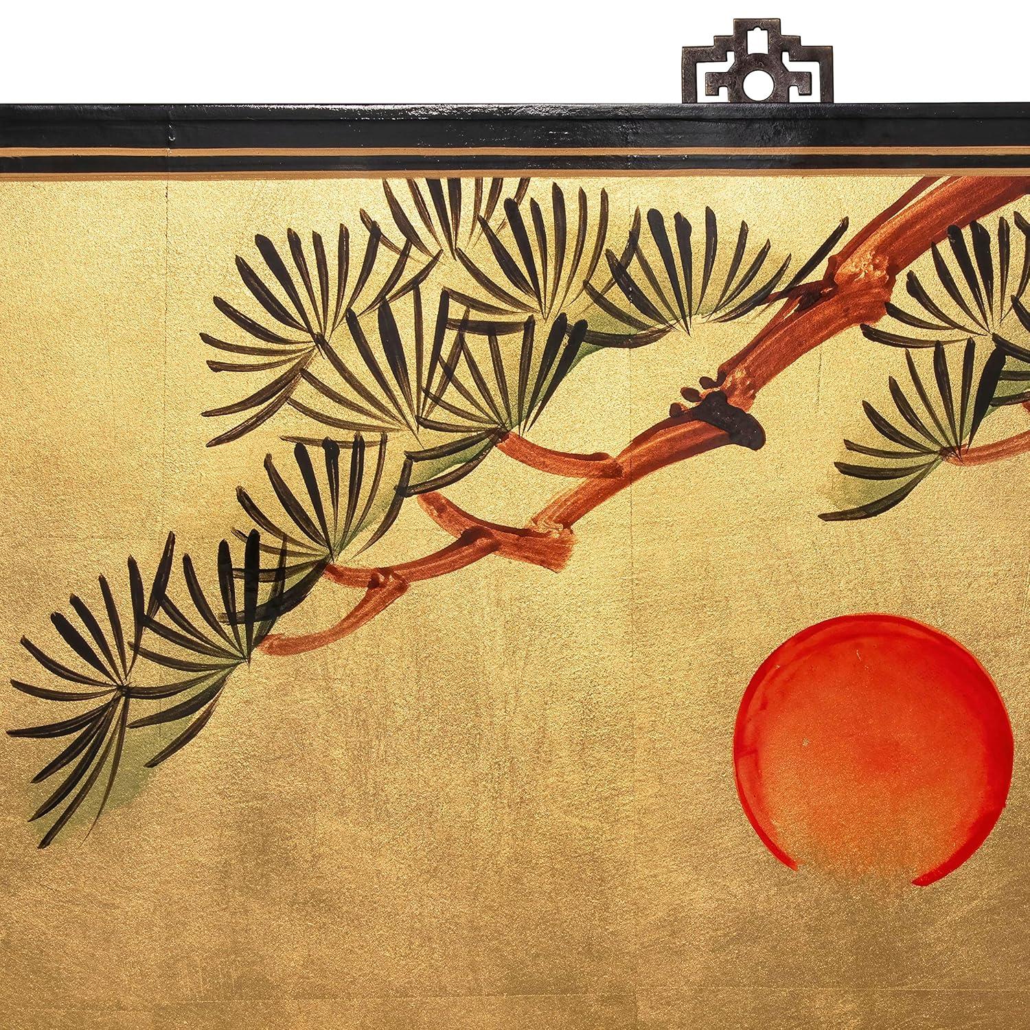 Oriental Furniture 36" H x 72" W 4 - Piece Wall Décor