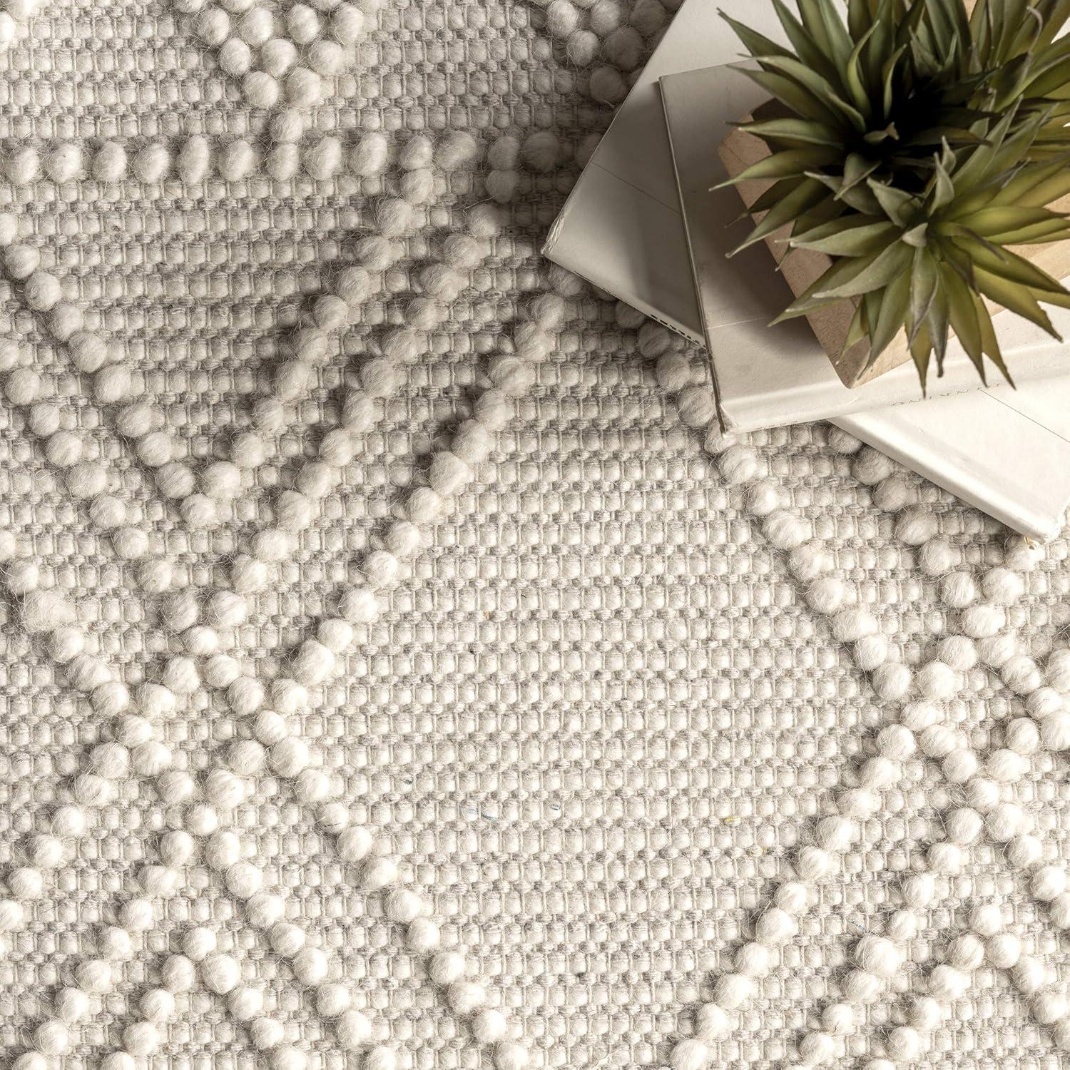 Nuloom Contemporary Trellis Natti Indoor Area Rug, 4' x 6', Ivory