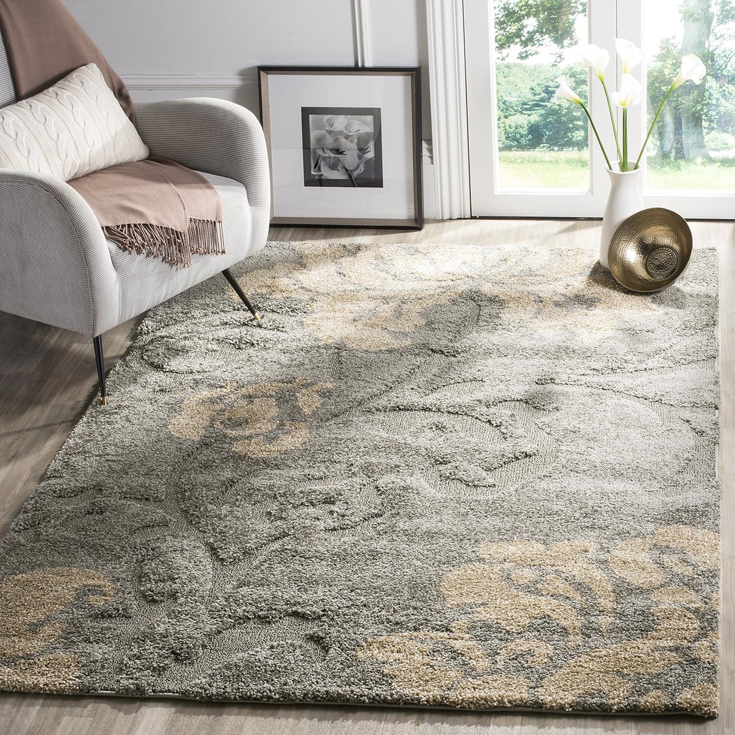 Florida Shag SG458 Power Loomed Rugs - Safavieh